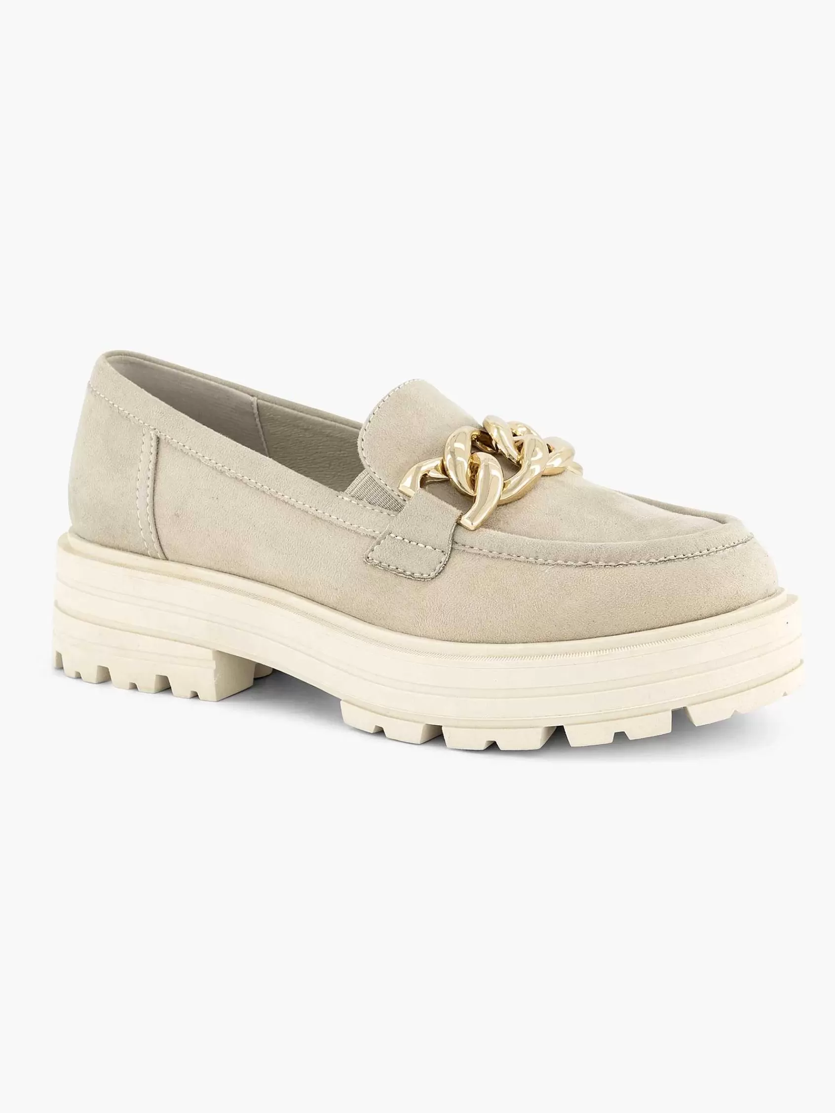Oxmox Instappers>Chunky Loafer Sierketting Beige