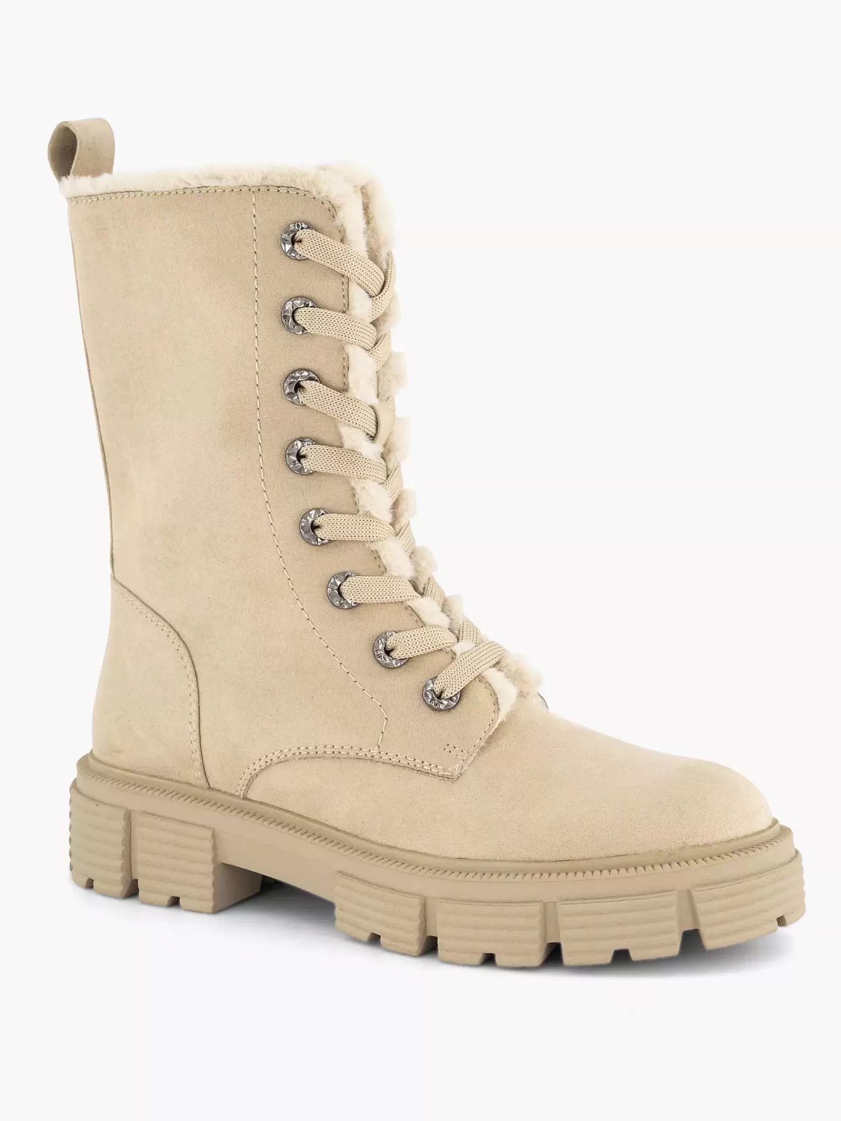 Landrover Enkellaarzen & Boots>Chunky Veterboot Gevoerd