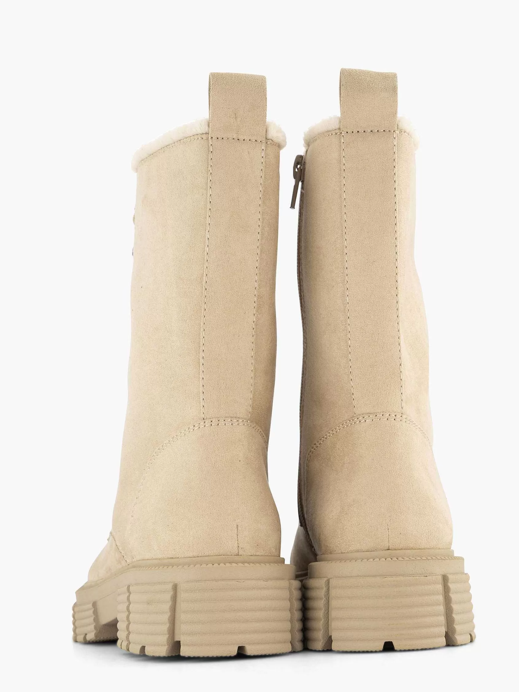 Landrover Enkellaarzen & Boots>Chunky Veterboot Gevoerd