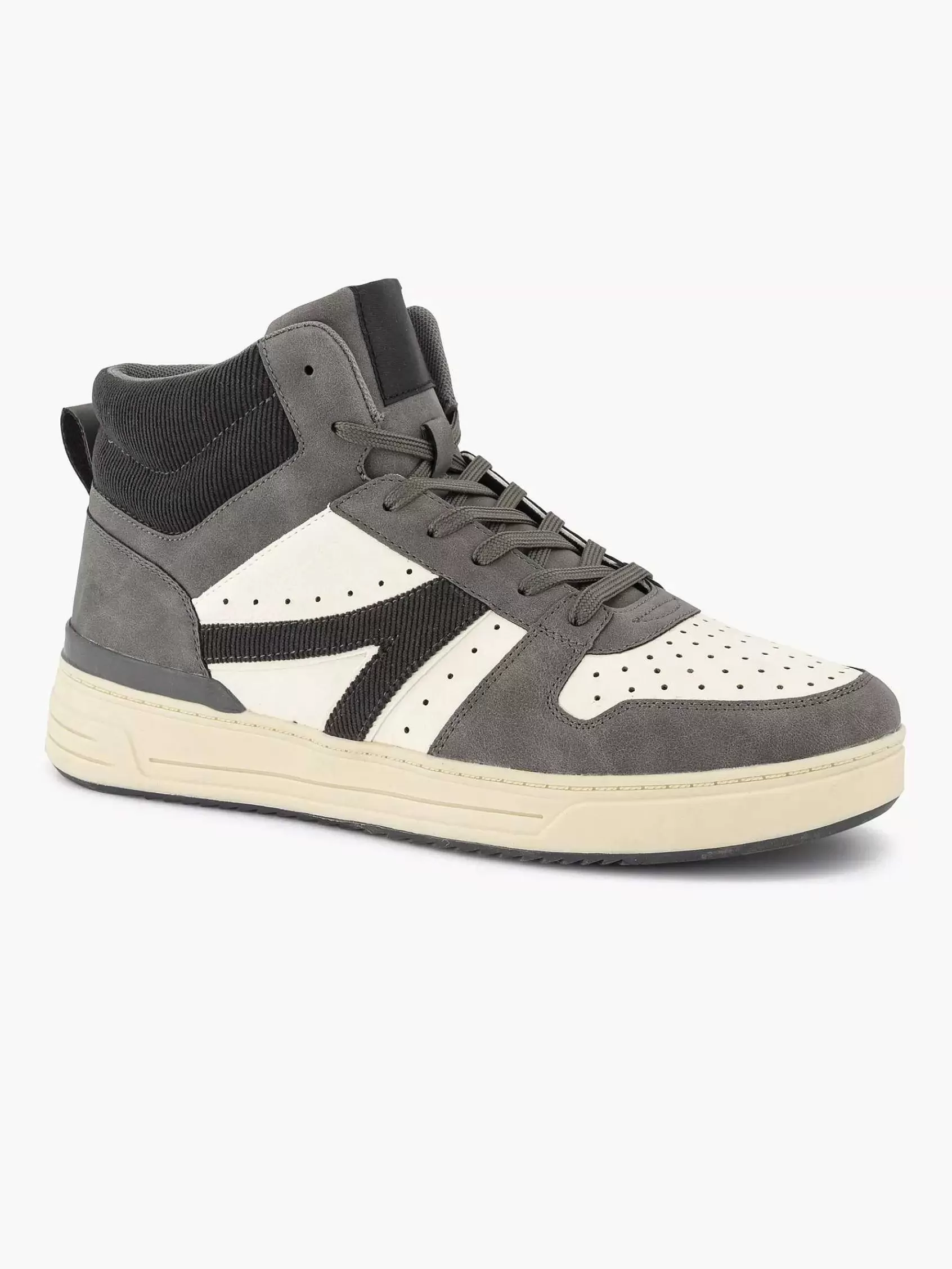 Memphis One Sneakers>Donkergrijze Hoge Sneaker Grijs