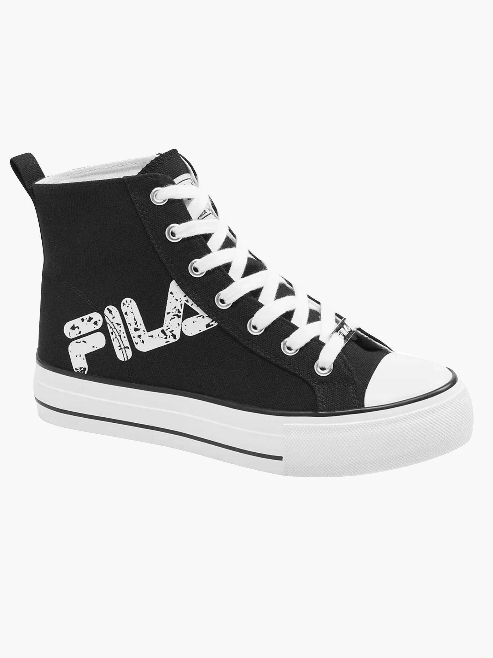 FILA Sneakers>E Canvas Hoge Sneaker Zwart