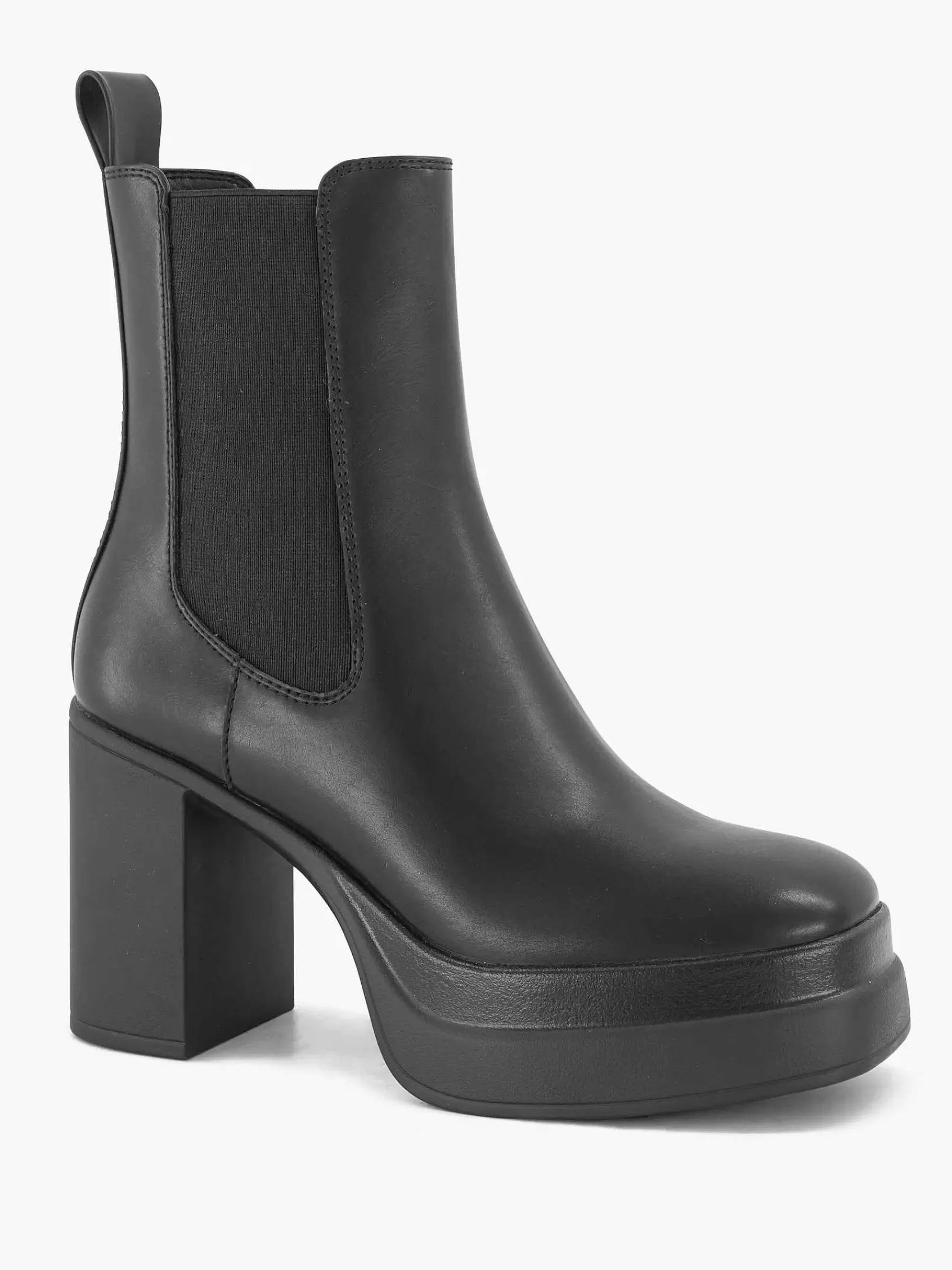 Oxmox Hoge Hakken>E Chelsea Boot Hoge Hak Zwart