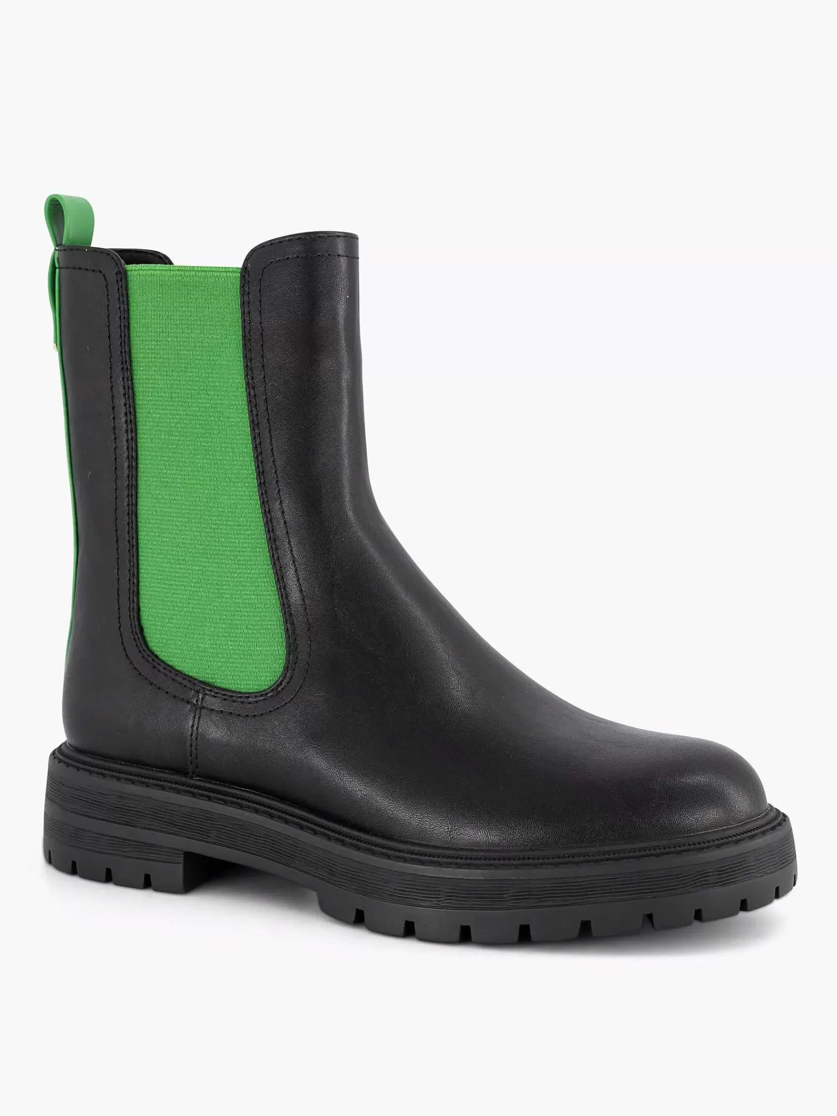 Oxmox Enkellaarzen & Boots>E Chelsea Boot Oranje Elastiek Zwart