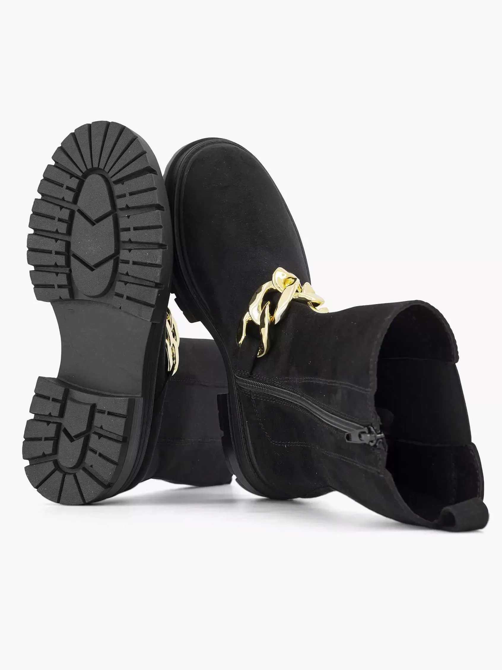 Oxmox Enkellaarzen & Boots>E Chelsea Boot Sierketting Zwart