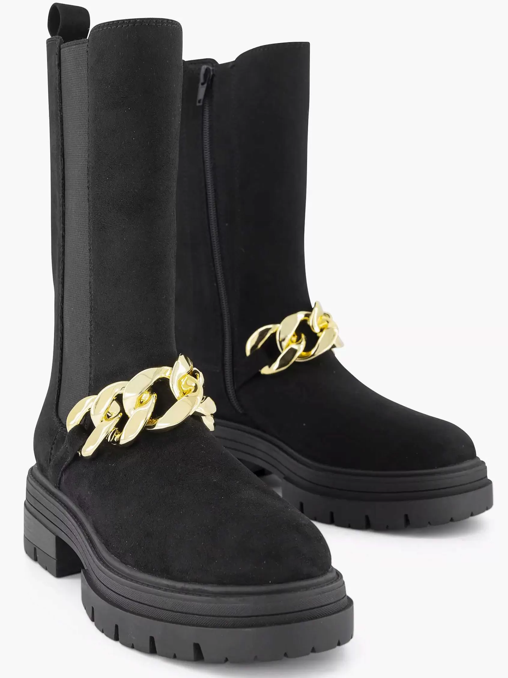 Oxmox Enkellaarzen & Boots>E Chelsea Boot Sierketting Zwart