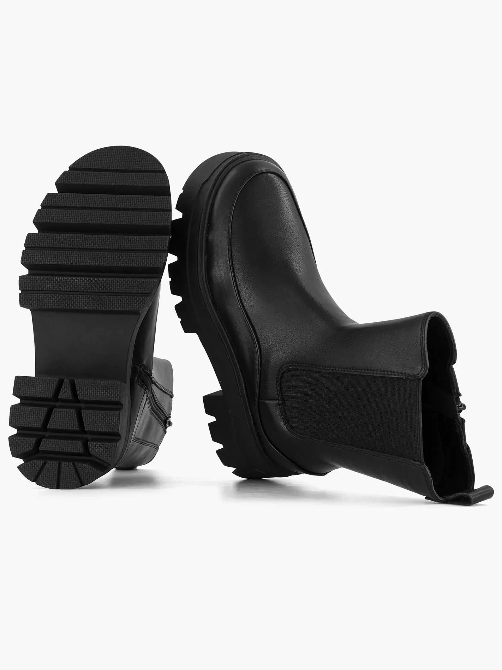 Oxmox Enkellaarzen & Boots>E Chunky Chelsea Boot Zwart