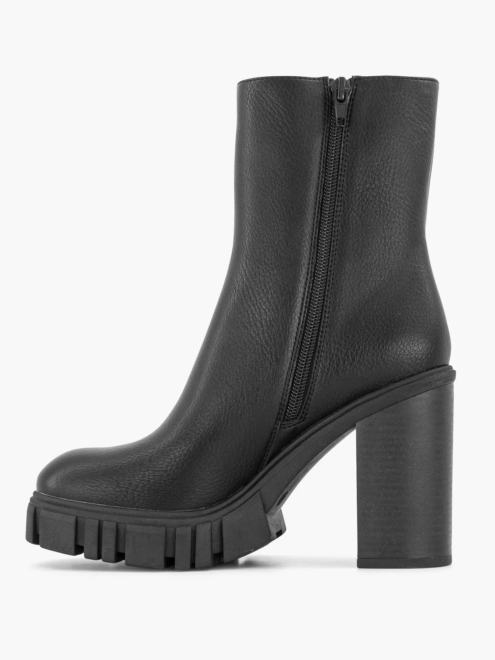 Oxmox Enkellaarzen & Boots>E Chunky Enkellaars Hak Zwart