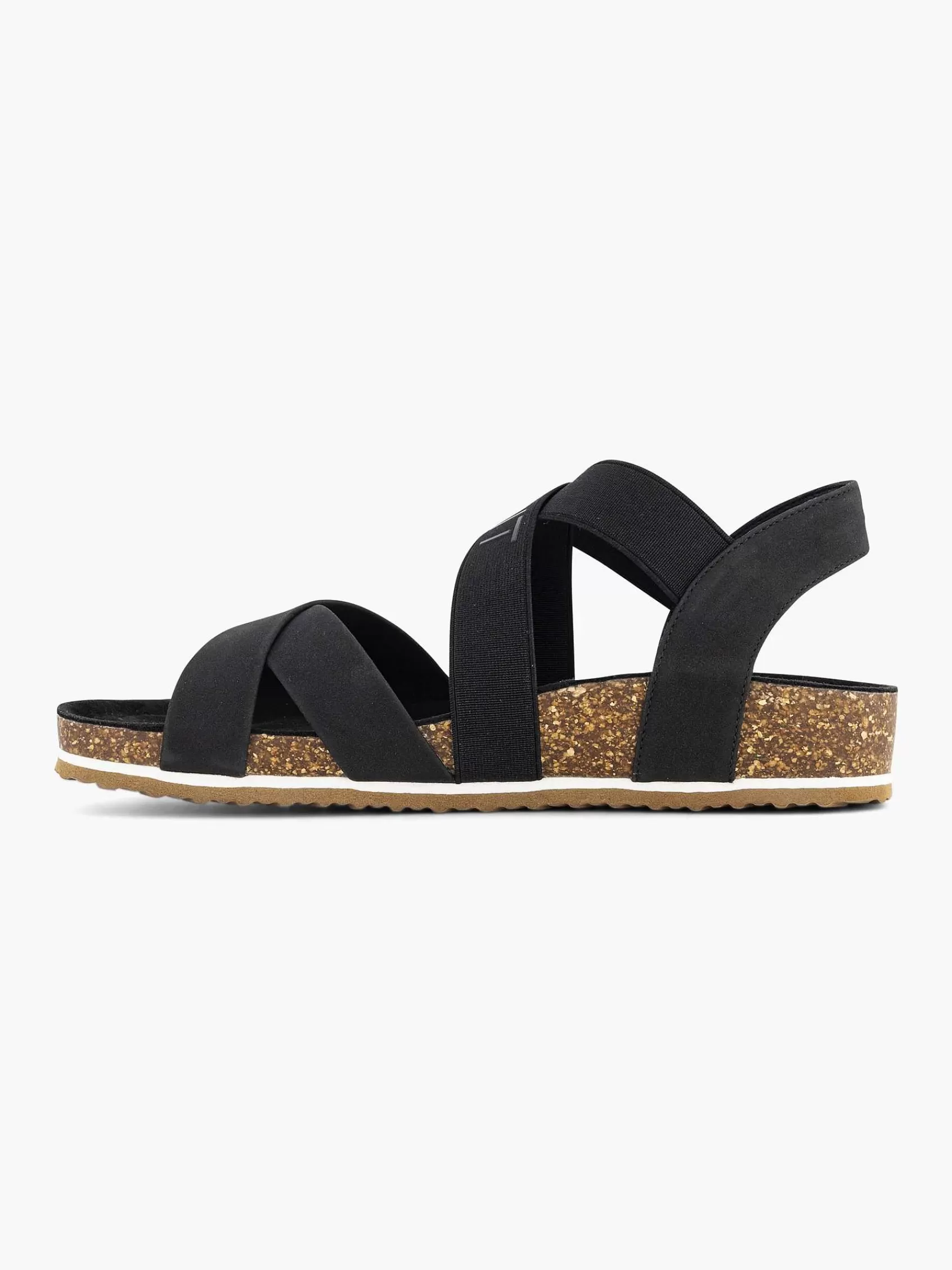 Esprit Sandalen>E Elastische Sandaal Zwart
