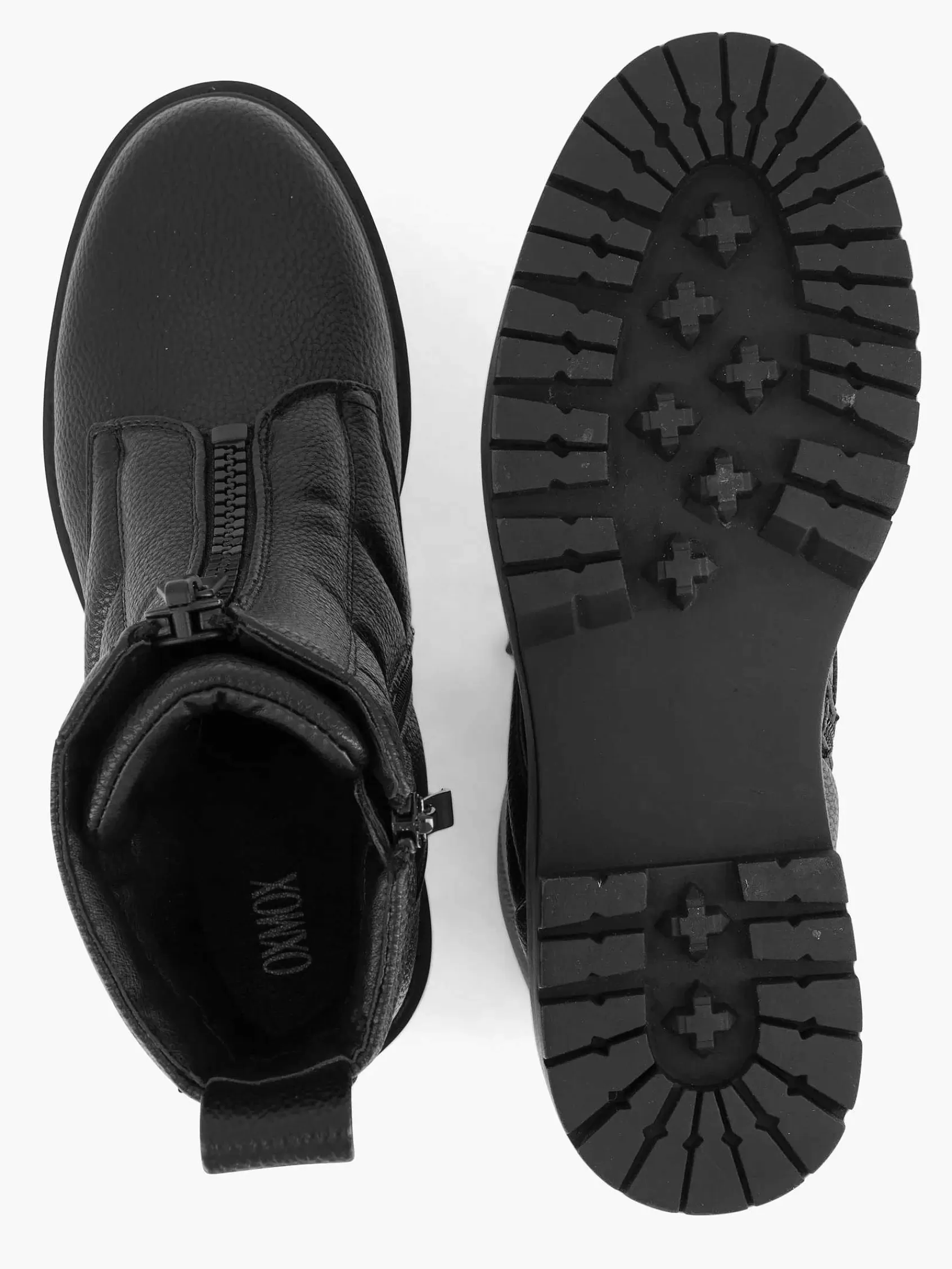 Oxmox Enkellaarzen & Boots>E Enkelboot Doorgestikt Zwart