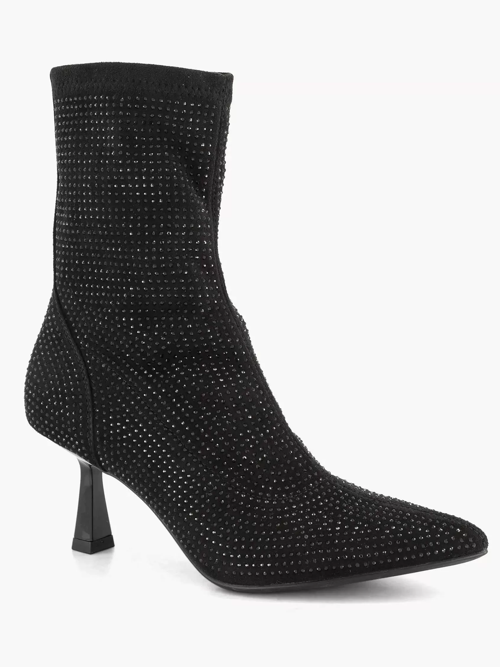 Oxmox Enkellaarzen & Boots>E Enkellaars Queenie Hak Glitters Zwart