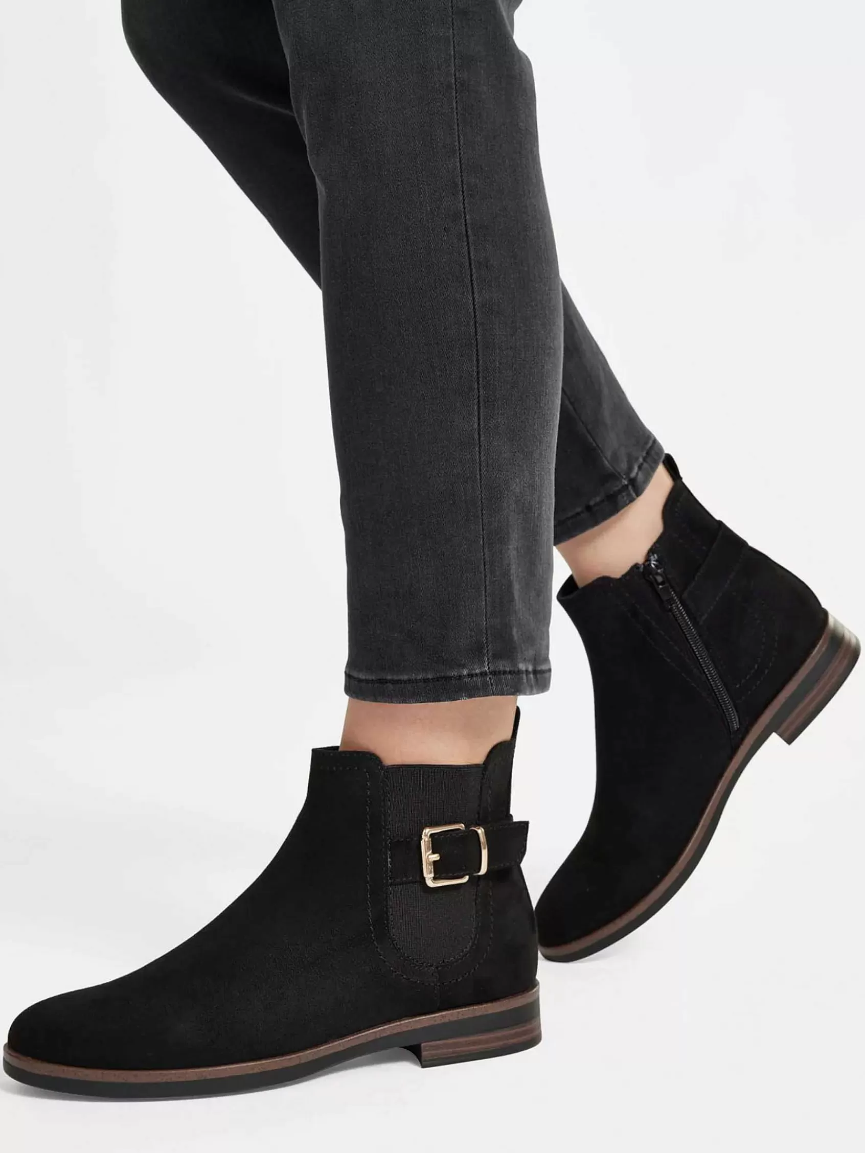 Graceland Enkellaarzen & Boots>E Enkellaars Siergesp Zwart