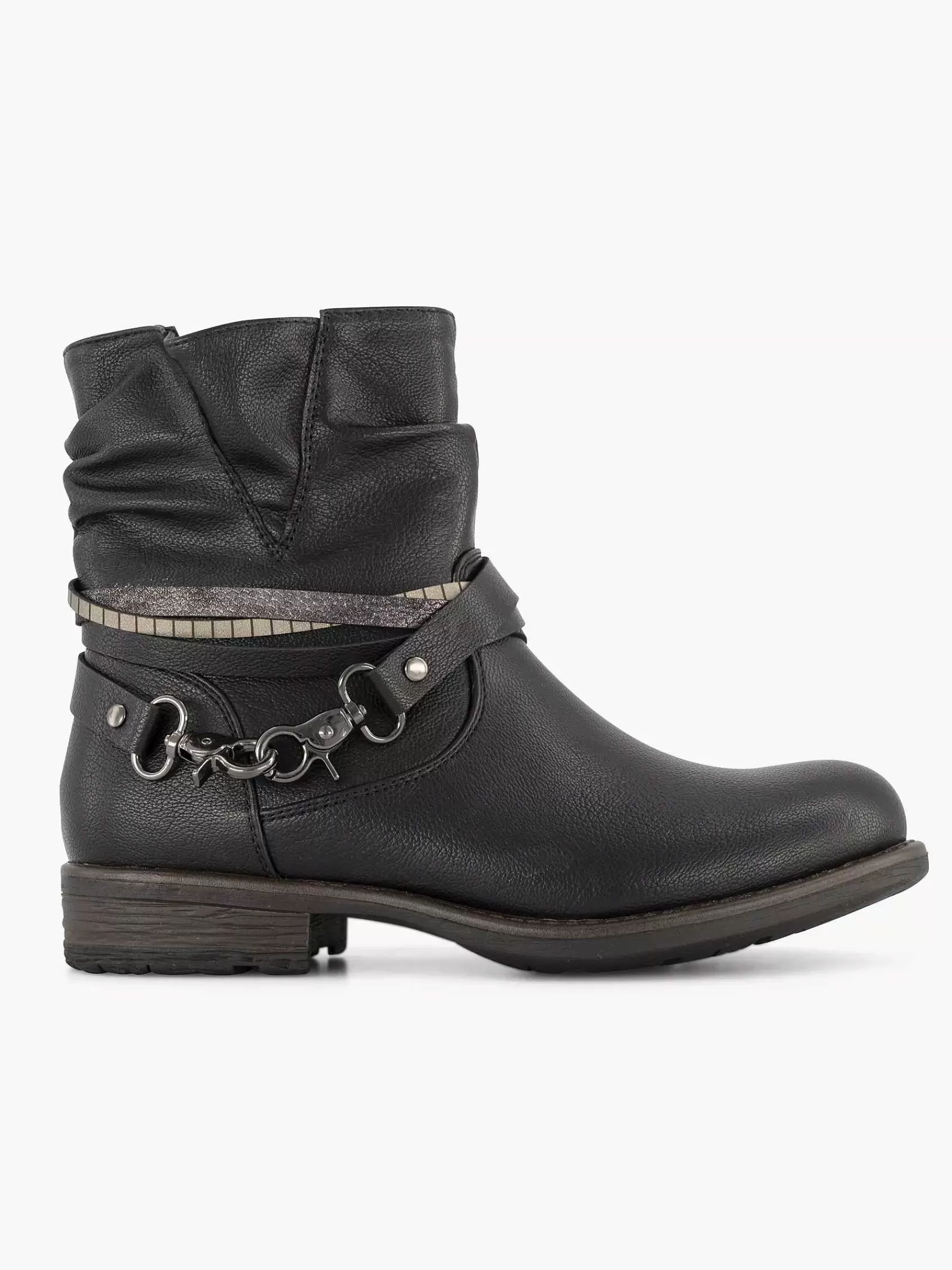 Graceland Enkellaarzen & Boots>E Enkellaars Sierketting Zwart