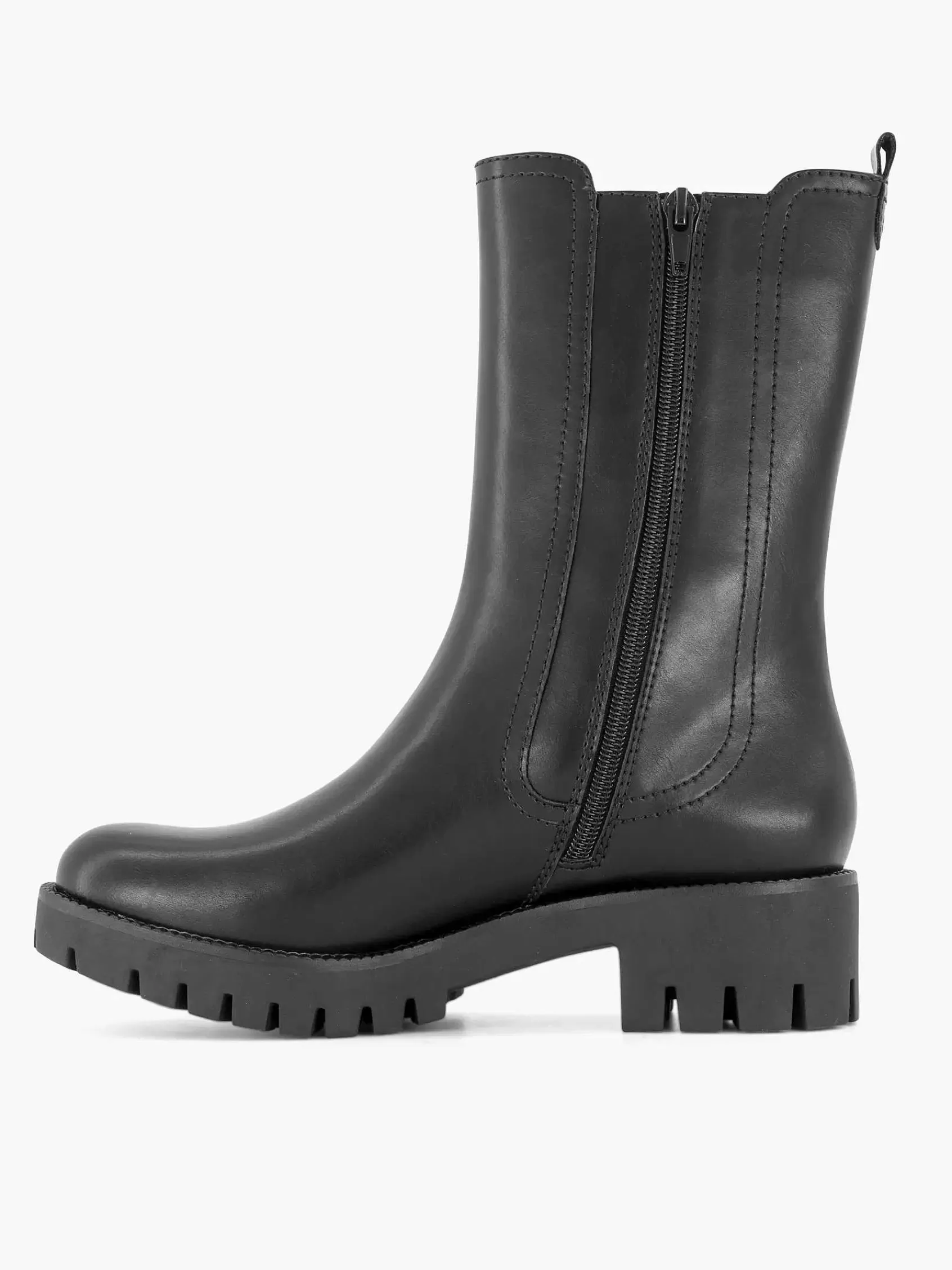 Graceland Enkellaarzen & Boots>E Hoge Chelsea Boot Zwart
