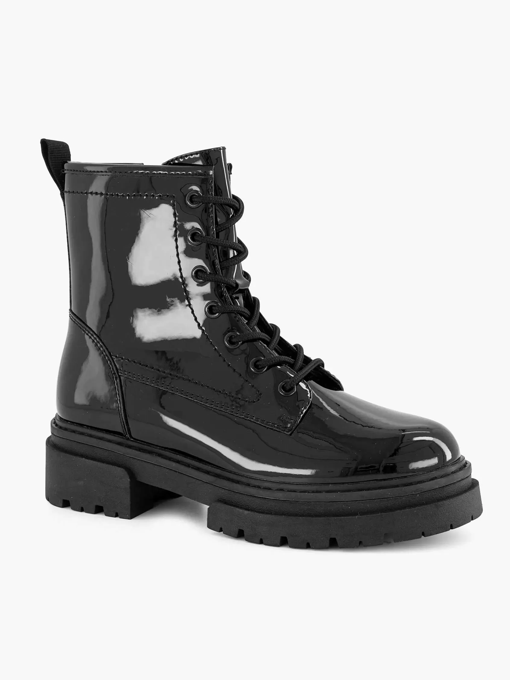 Oxmox Enkellaarzen & Boots>E Lak Laars Zwart