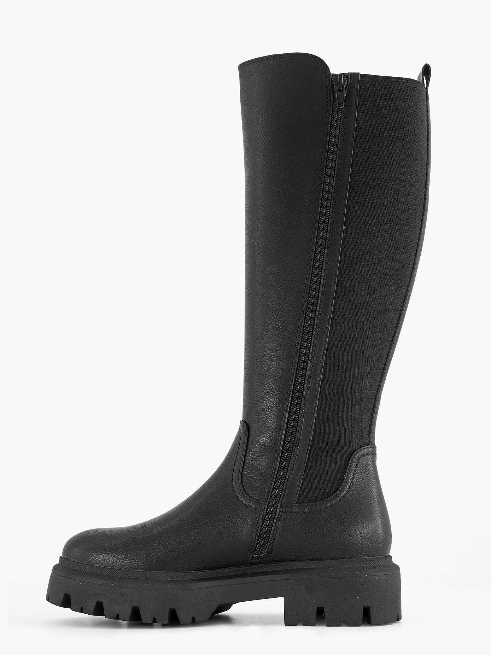 Oxmox Laarzen>E Lange Chunky Laars Zwart