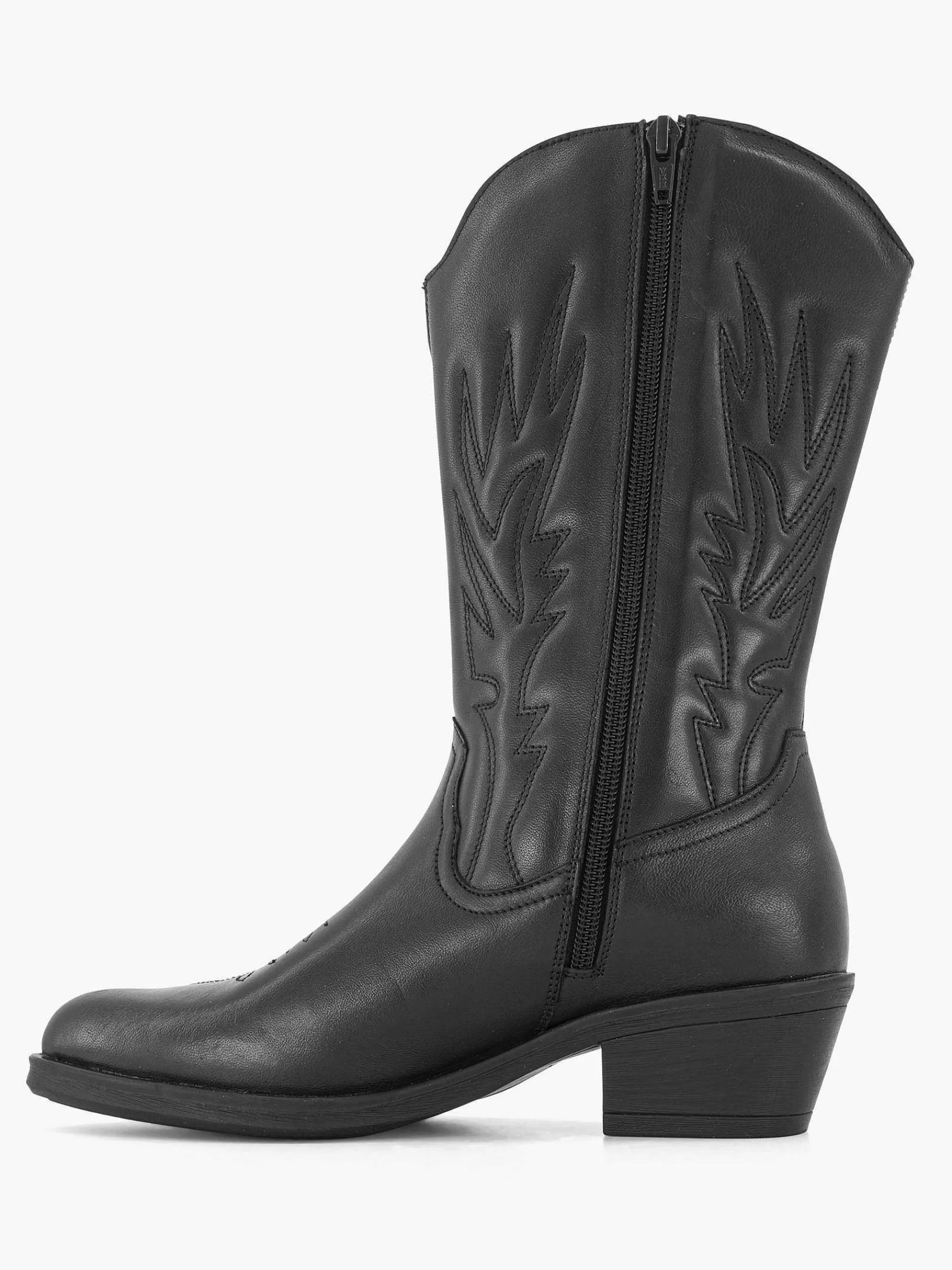 Oxmox Enkellaarzen & Boots>E Leren Cowboy Laars Zwart