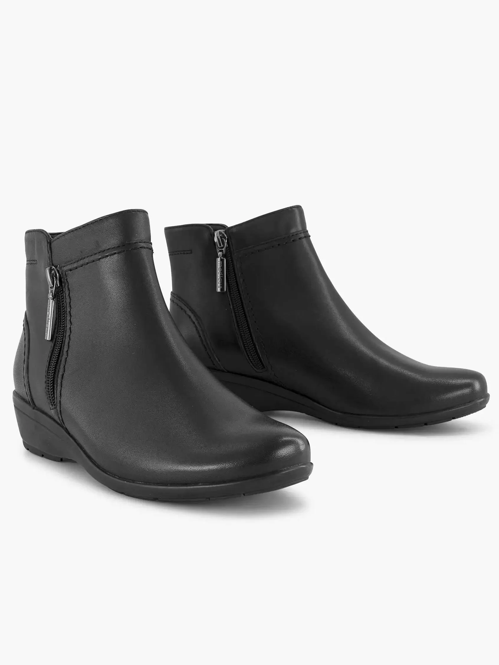 Medicus Comfort>E Leren Enkellaars Zwart