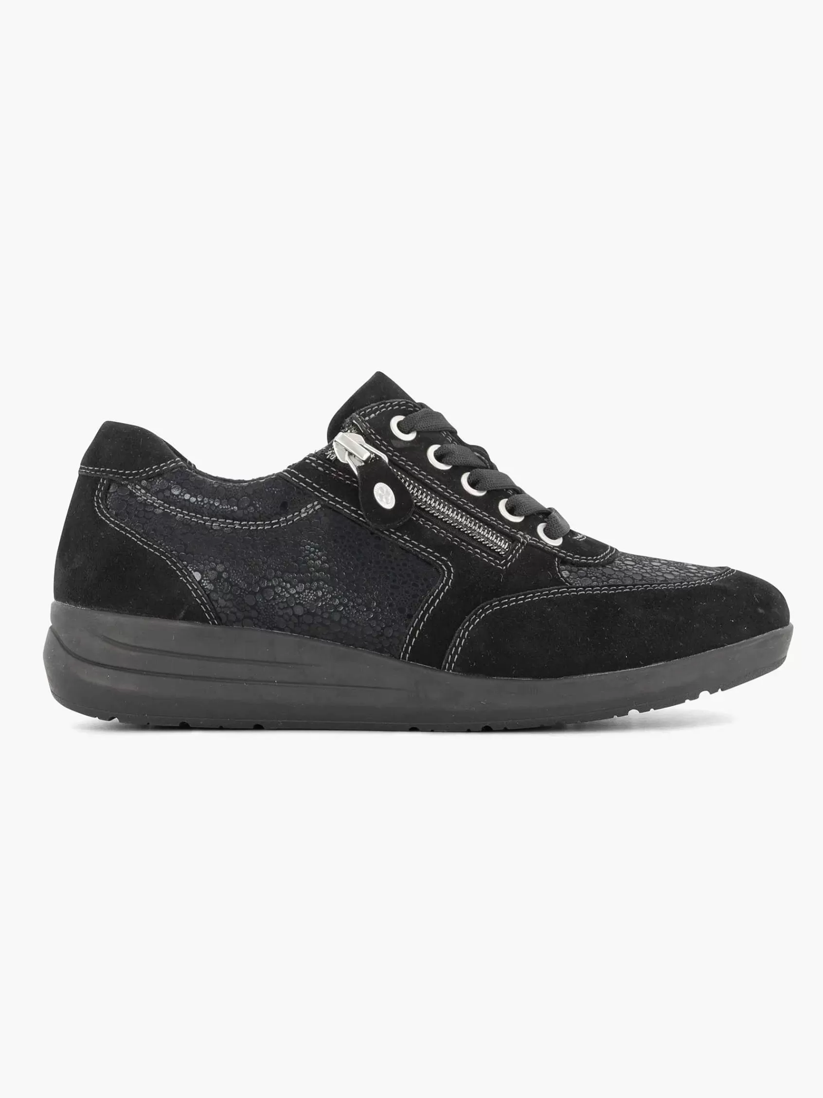 Medicus Comfort>E Leren Sneaker Zwart