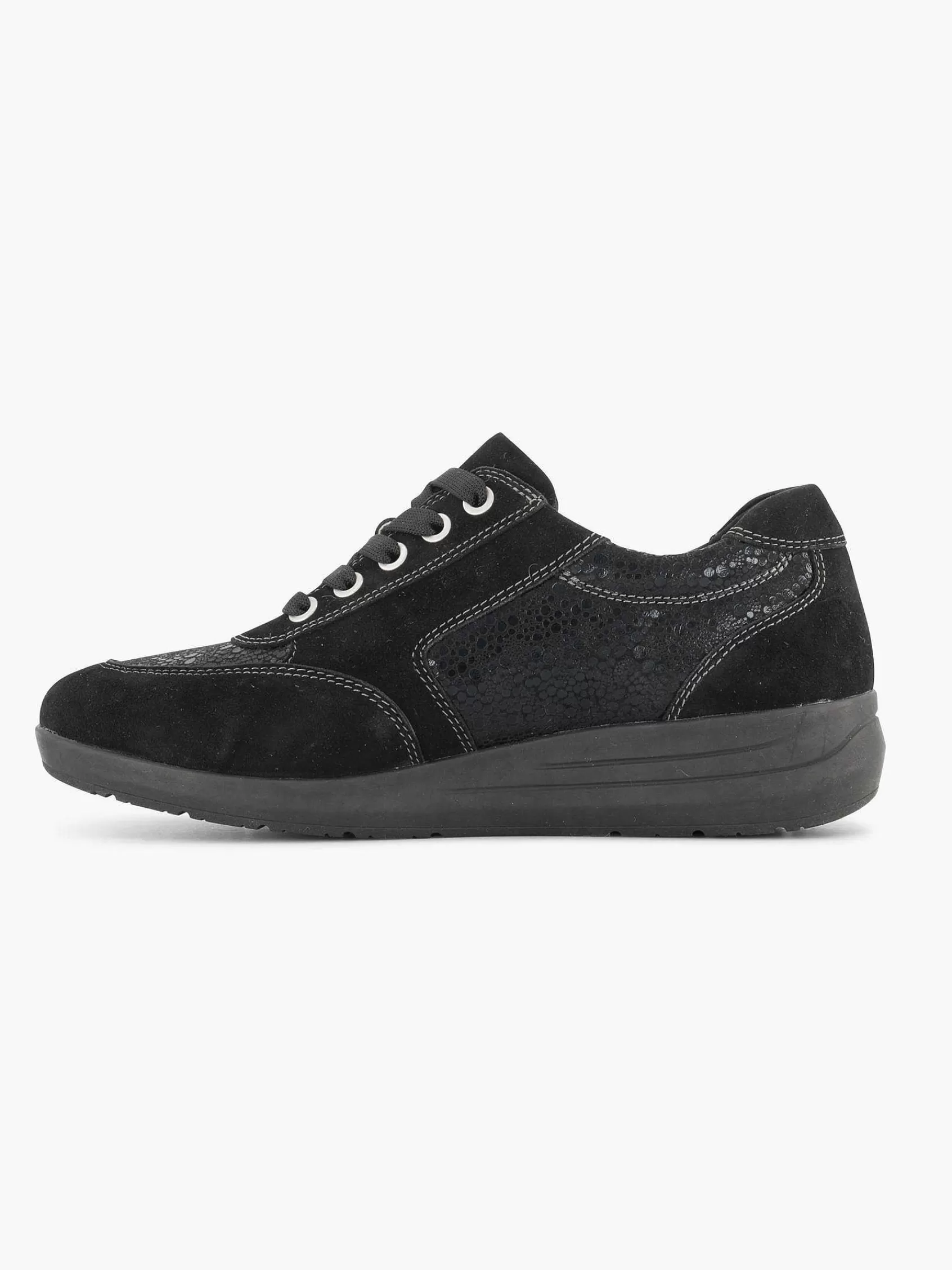 Medicus Comfort>E Leren Sneaker Zwart