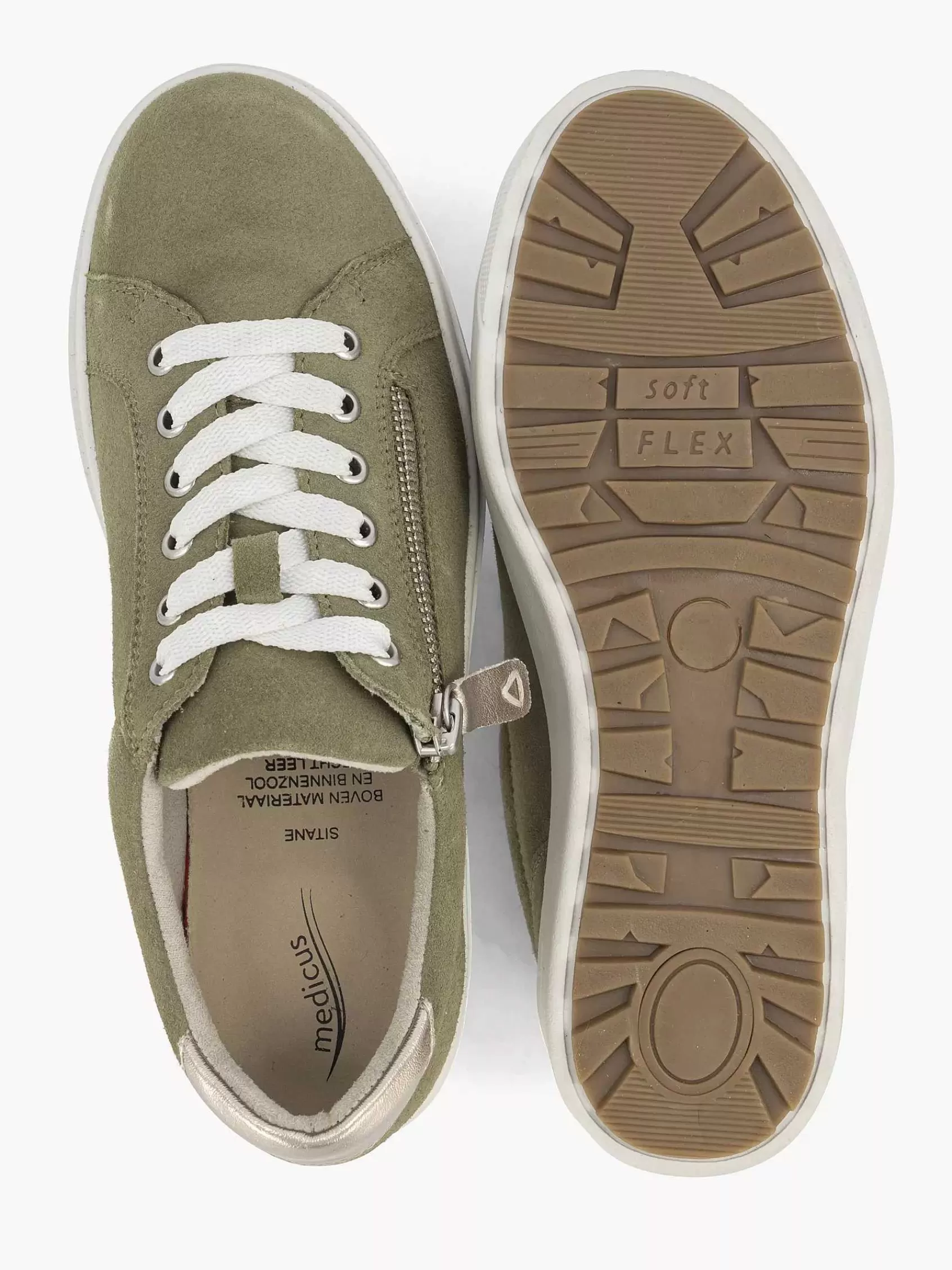 Medicus Comfort>E Leren Sneaker Groen