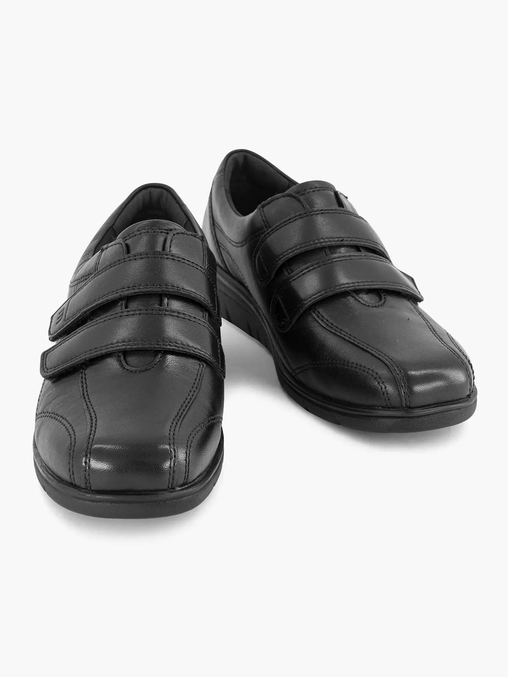 Medicus Comfort>E Leren Sneaker Klittenband Zwart