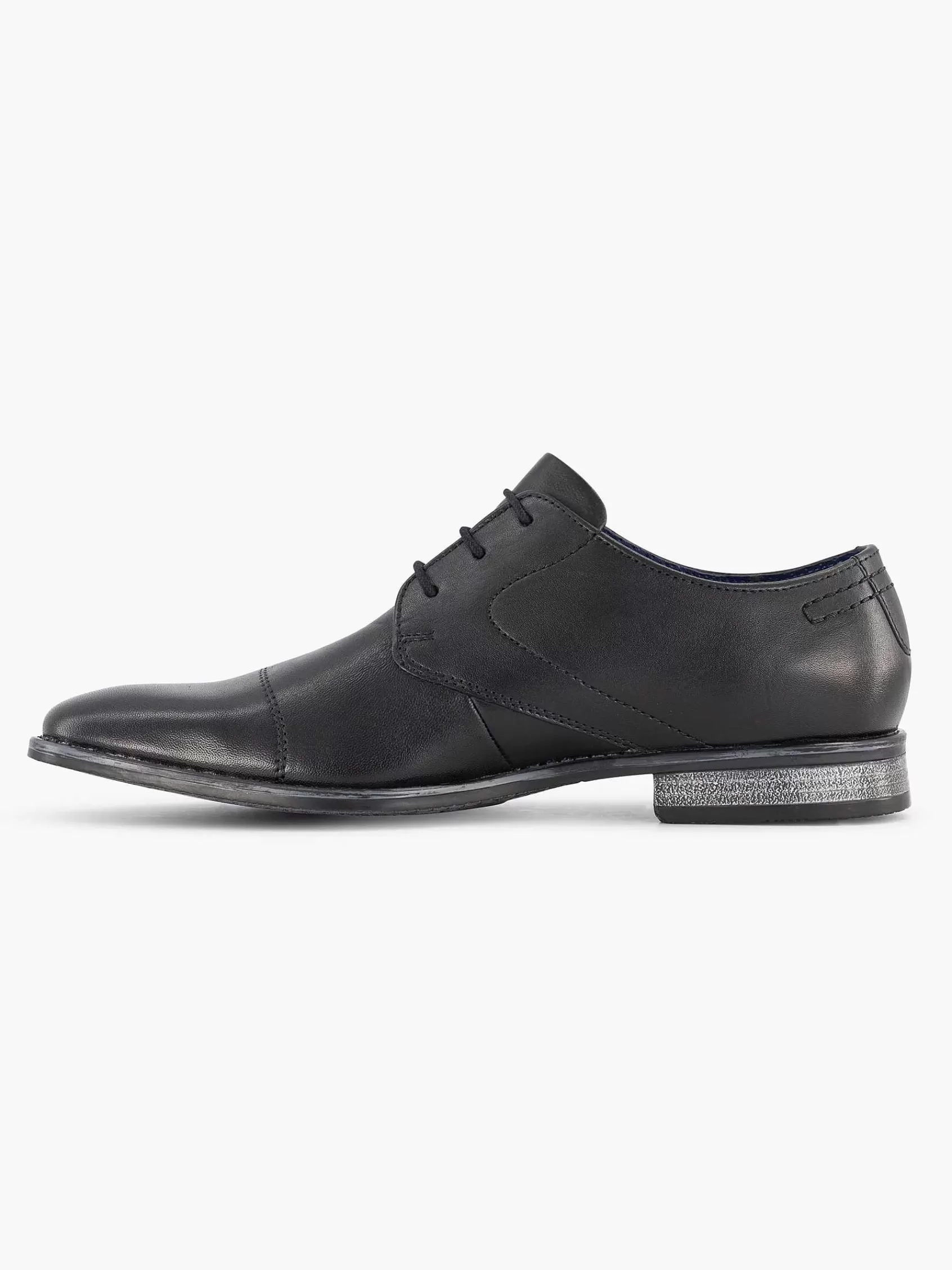 Bugatti Geklede Schoenen>E Leren Veterschoen Zwart