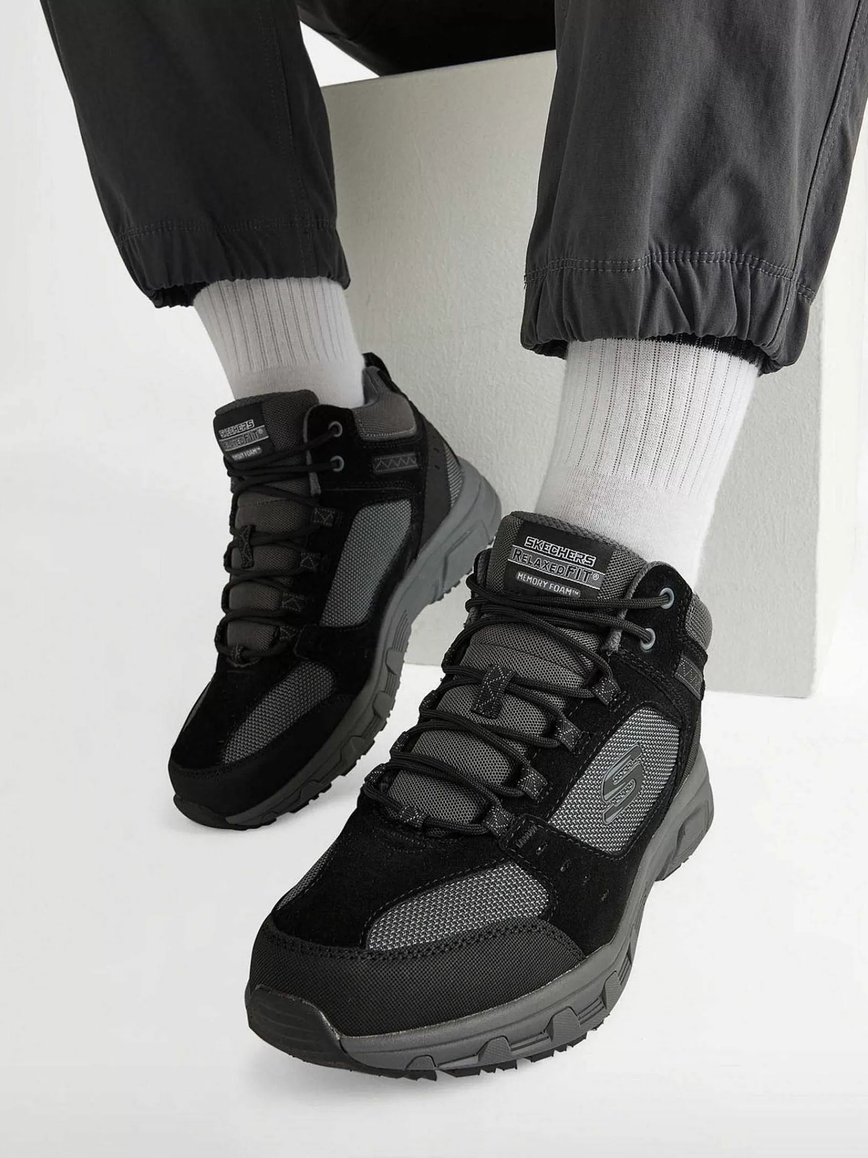 Skechers Sneakers>E Oak Canyon - Ironhide Zwart