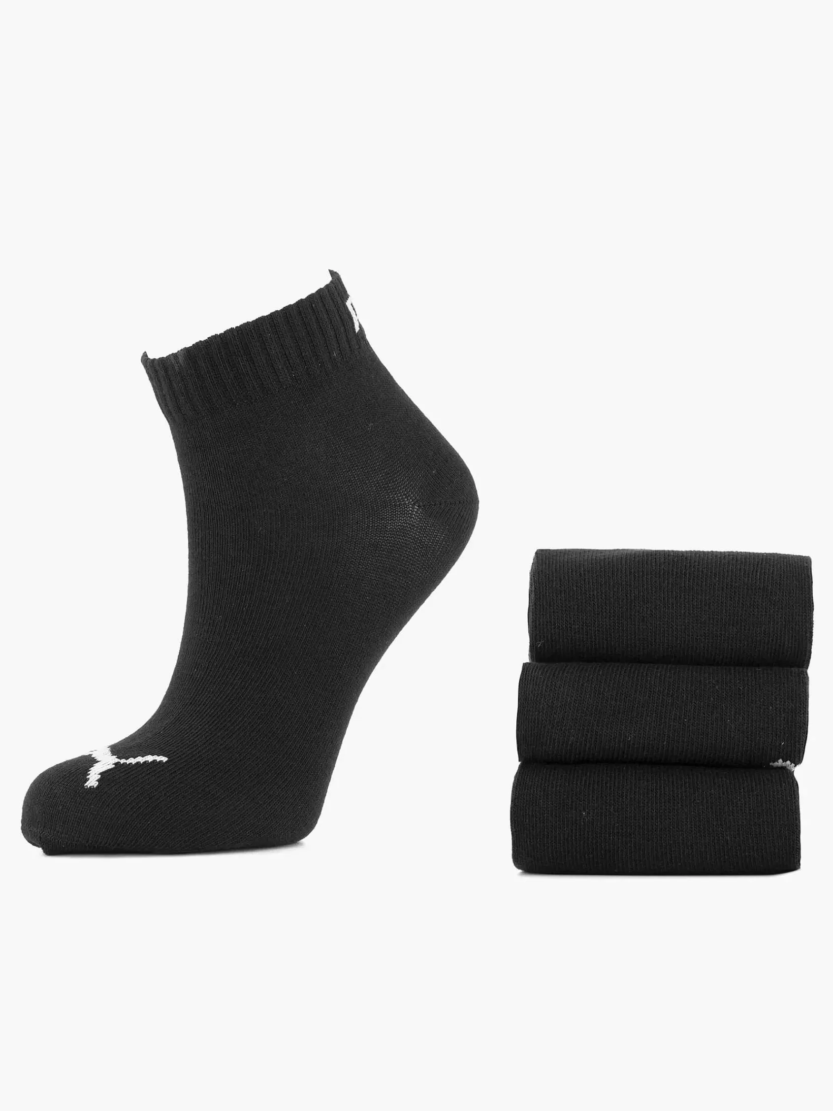 Puma Sokken>E Quarter Plain 3 Pak 35-38 Zwart