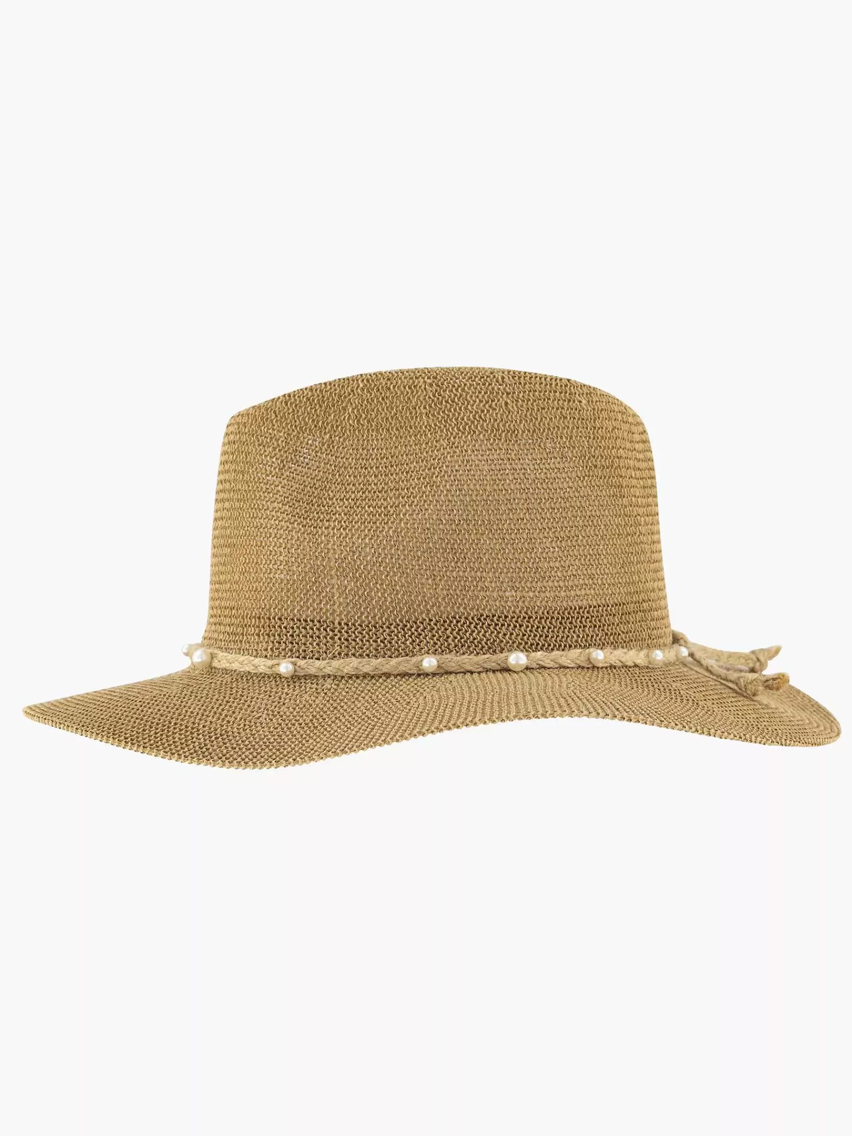Graceland Mutsen & Petten>E Rieten Strandhoed Bruin