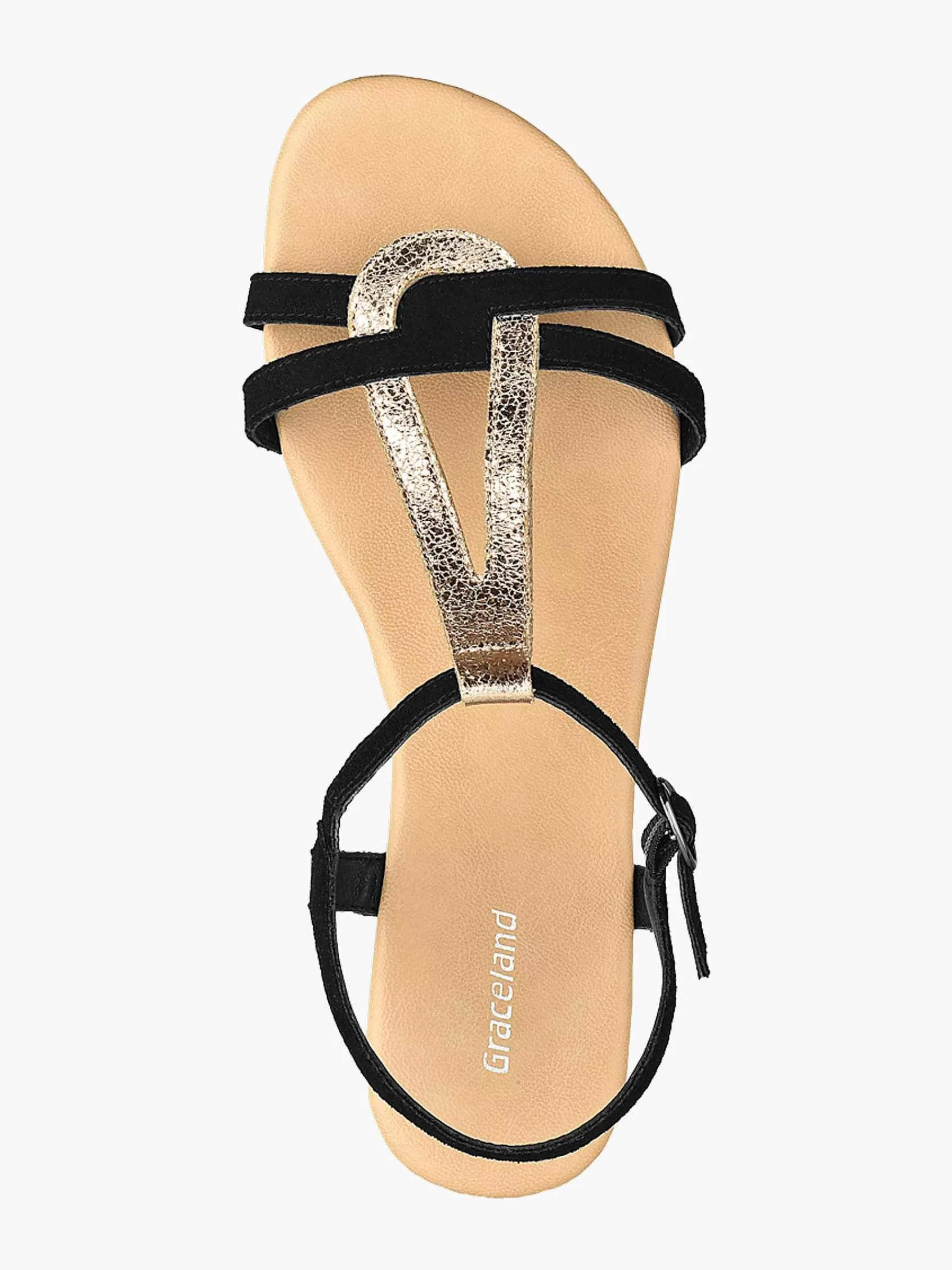Graceland Sandalen>E Sandaal Zwart