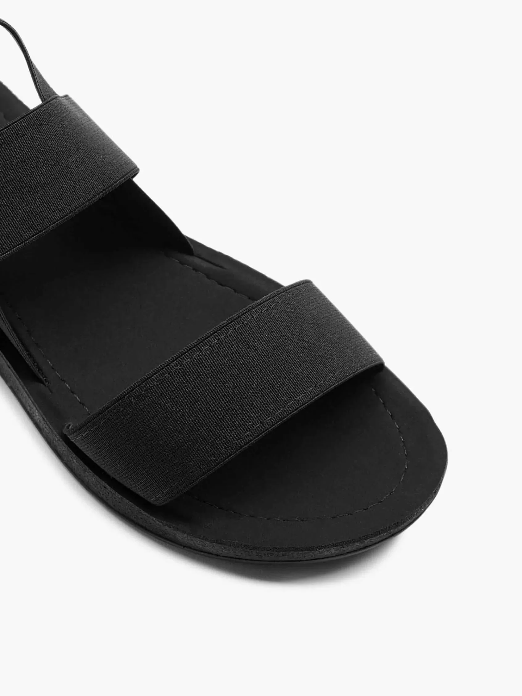 Graceland Sandalen>E Sandaal Elastiek Zwart