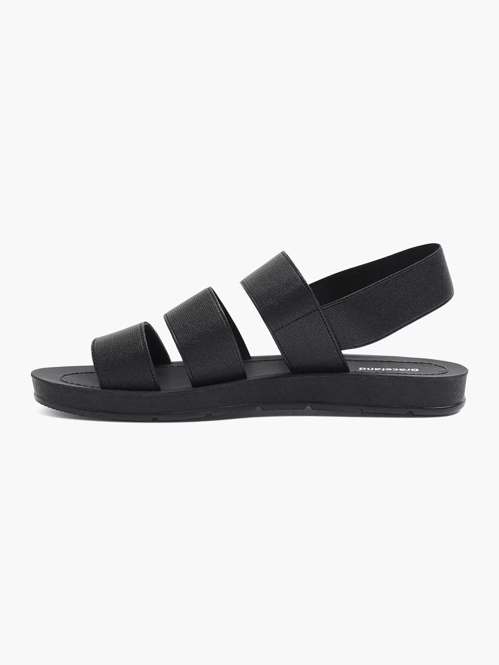 Graceland Sandalen>E Sandaal Elastisch Zwart