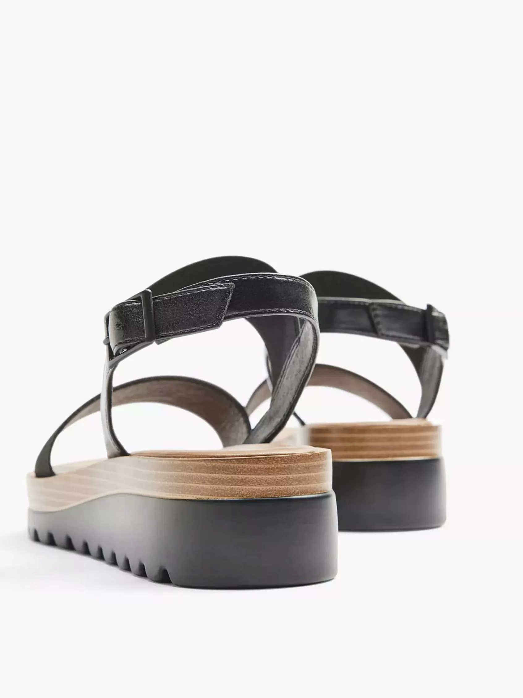 Graceland Sandalen>E Sandaal Elastisch Zwart