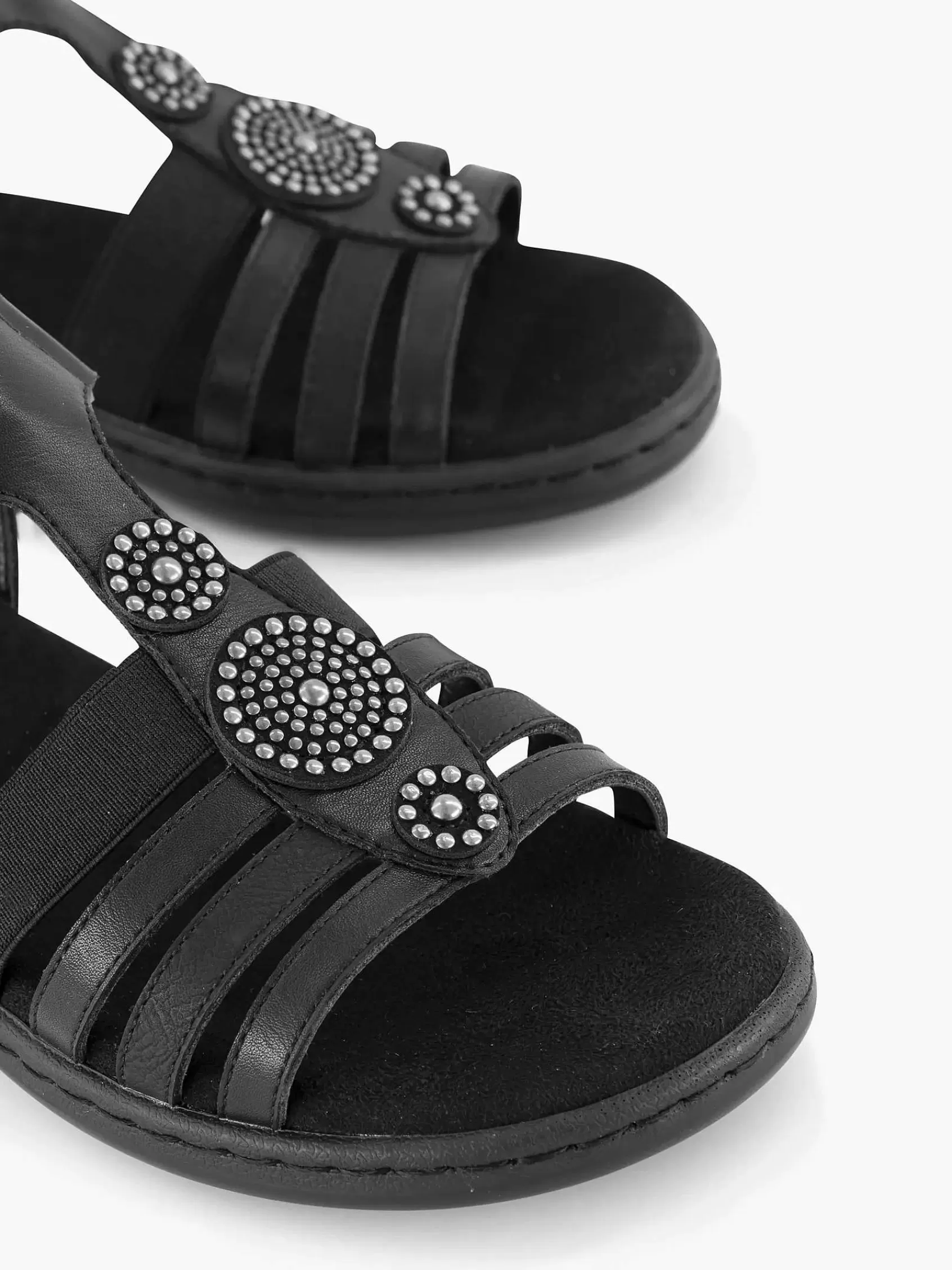 Easy Street Comfort>E Sandaal Klittenband Zwart