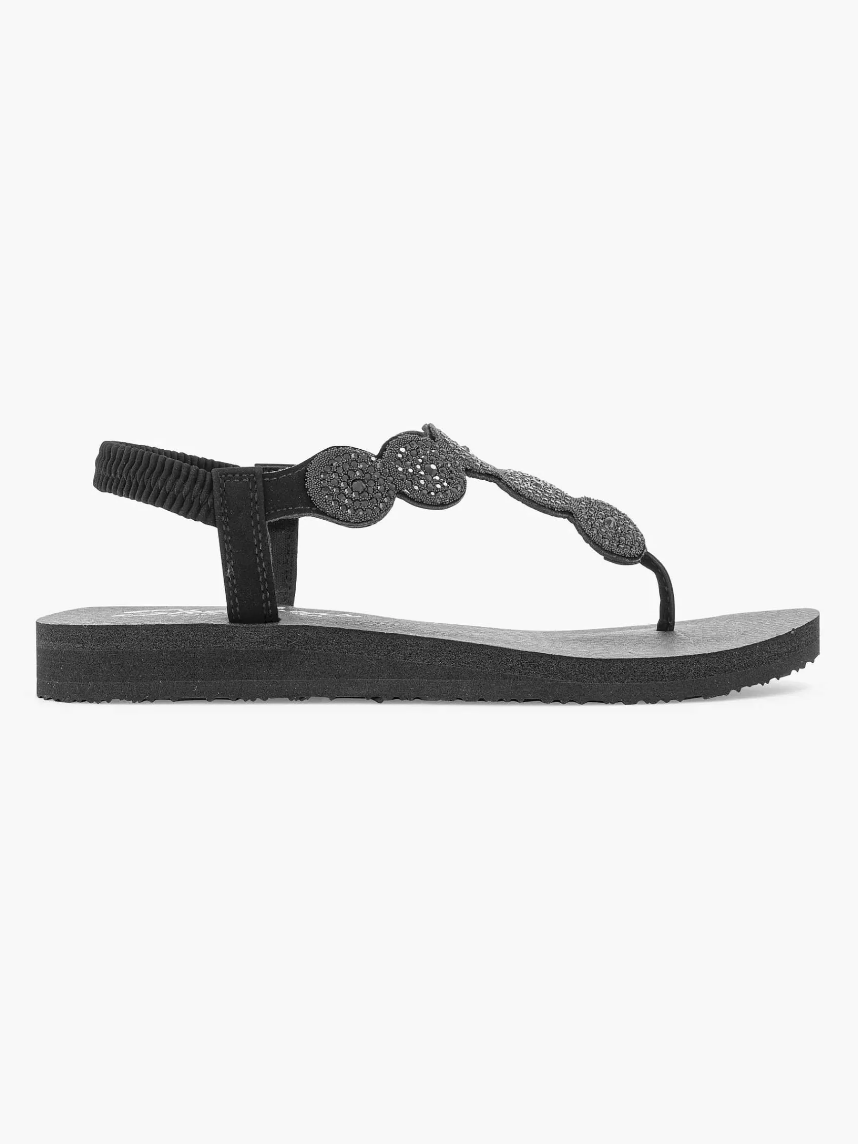 Skechers Sandalen>E Sandaal Strass Zwart