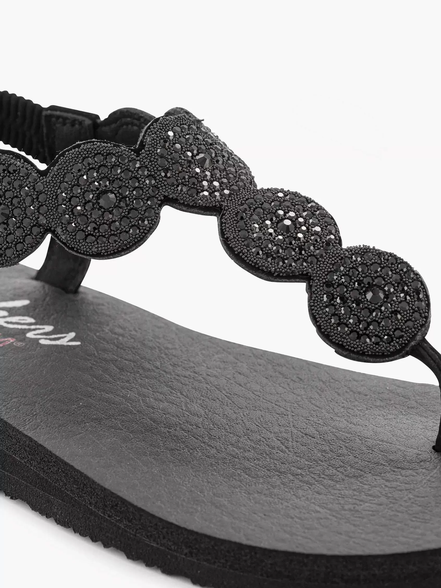 Skechers Sandalen>E Sandaal Strass Zwart