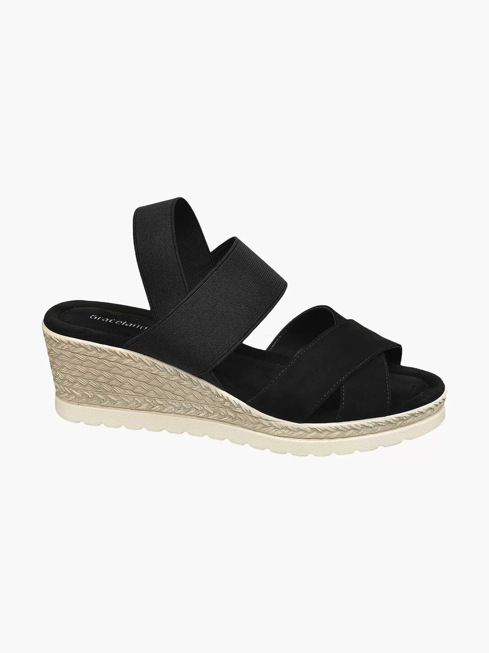 Graceland Sandalen>E Sandalette Zwart
