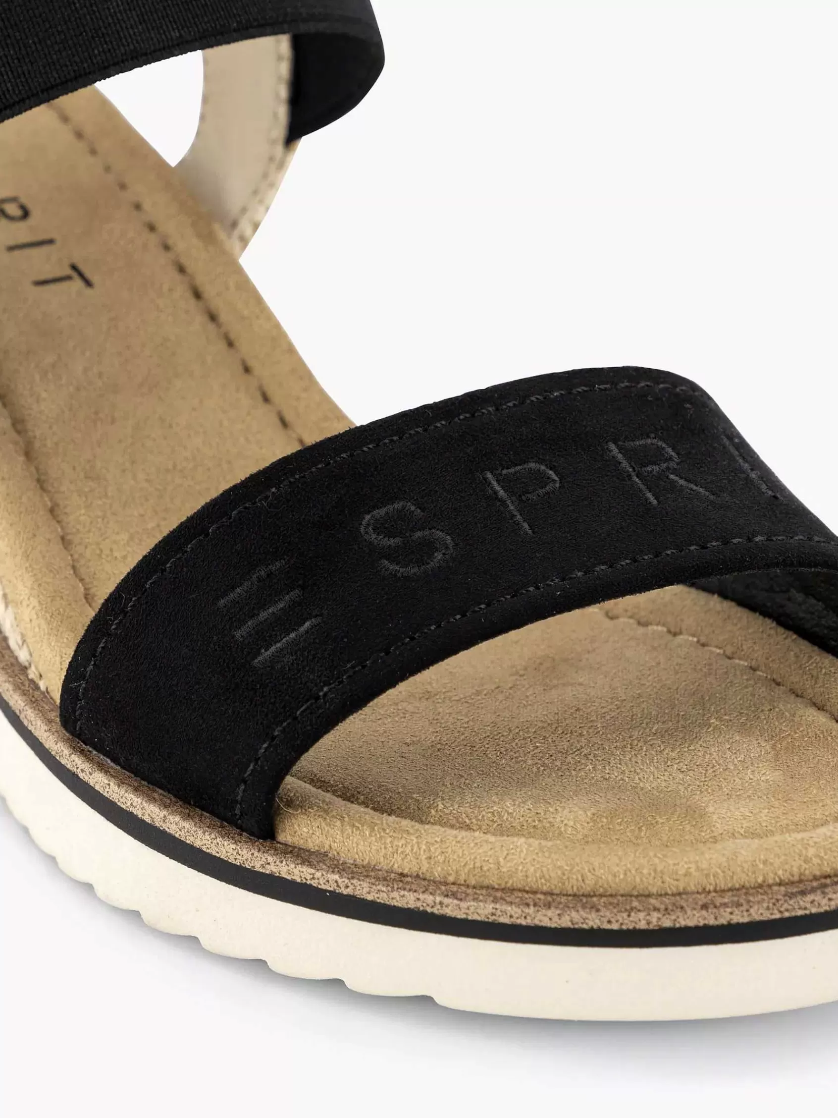 Esprit Sandalen>E Sandalette Sleehak Zwart