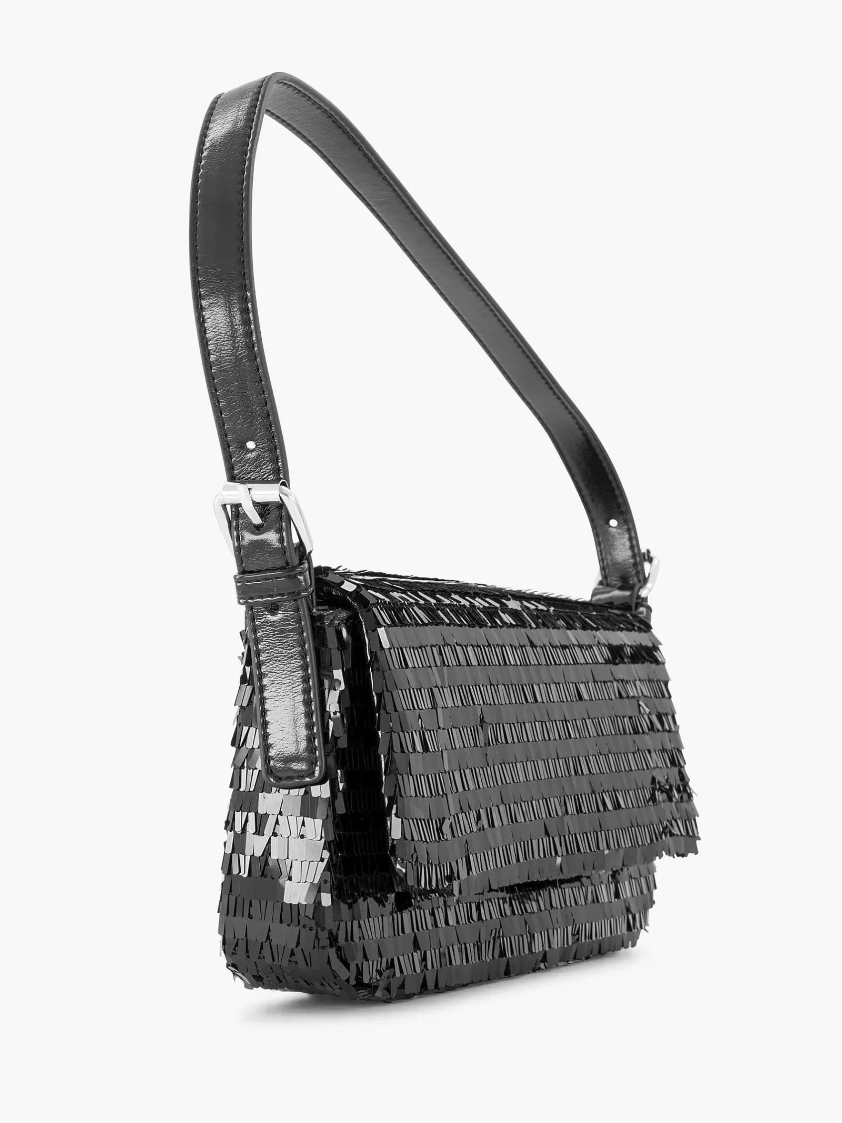 Graceland Tassen>E Schoudertas Glitter Zwart