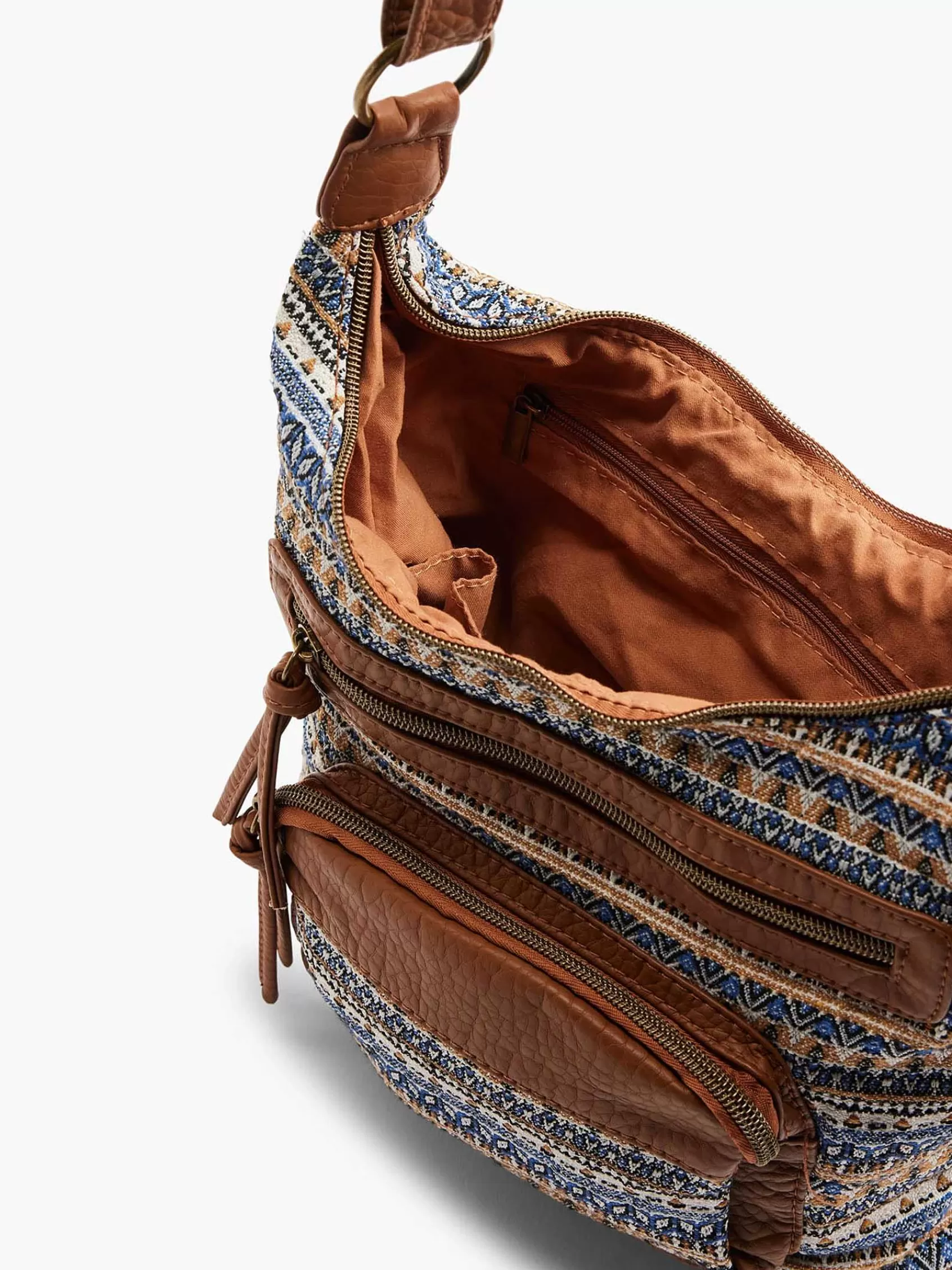 Graceland Tassen>E Schoudertas Print Bruin