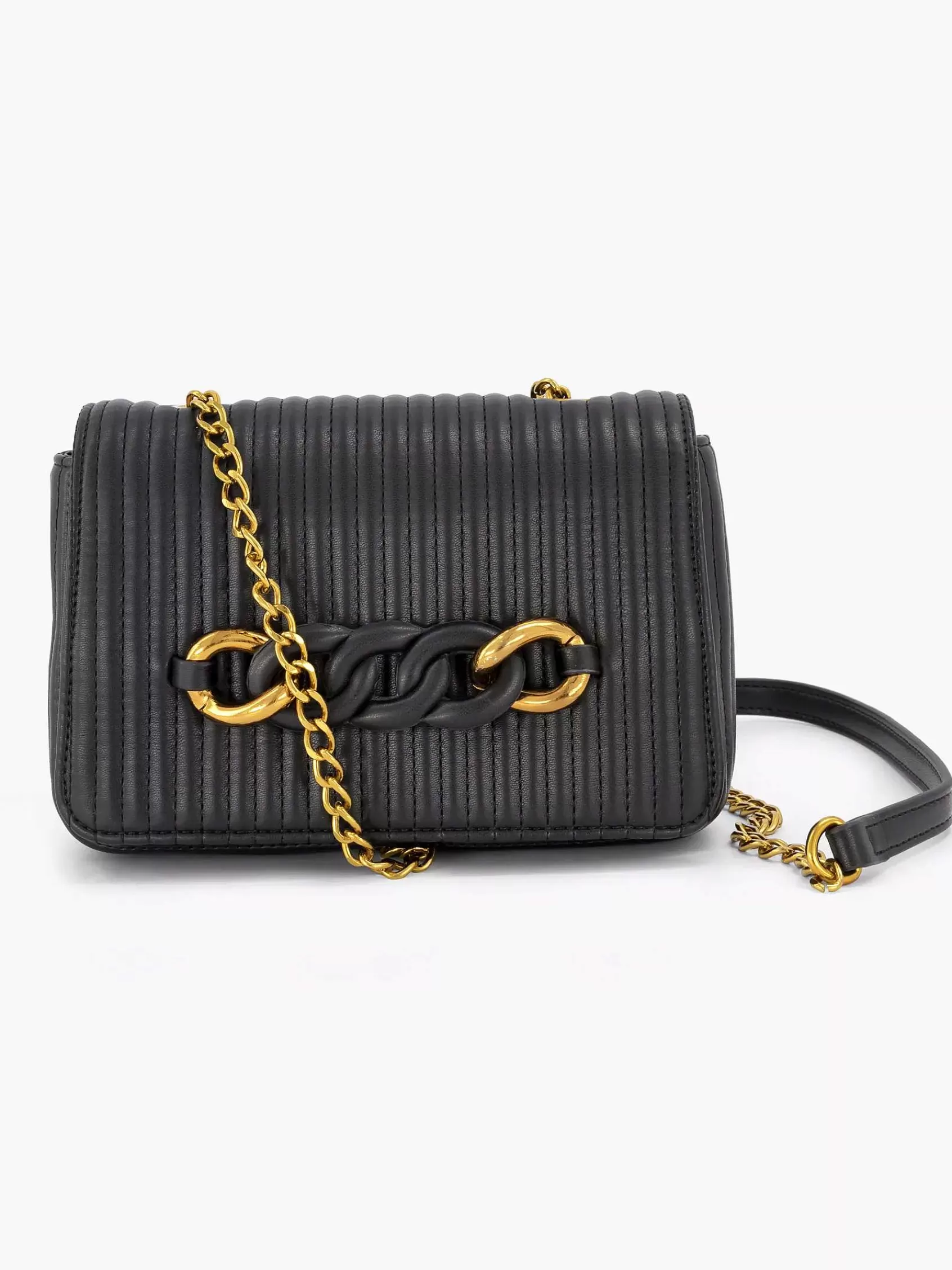 Graceland Tassen>E Schoudertas Sierketting Zwart