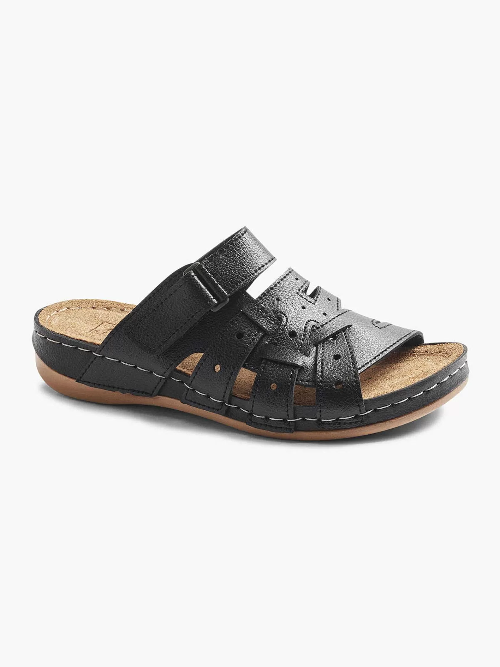 Easy Street Comfort>E Slipper Klittenband Zwart