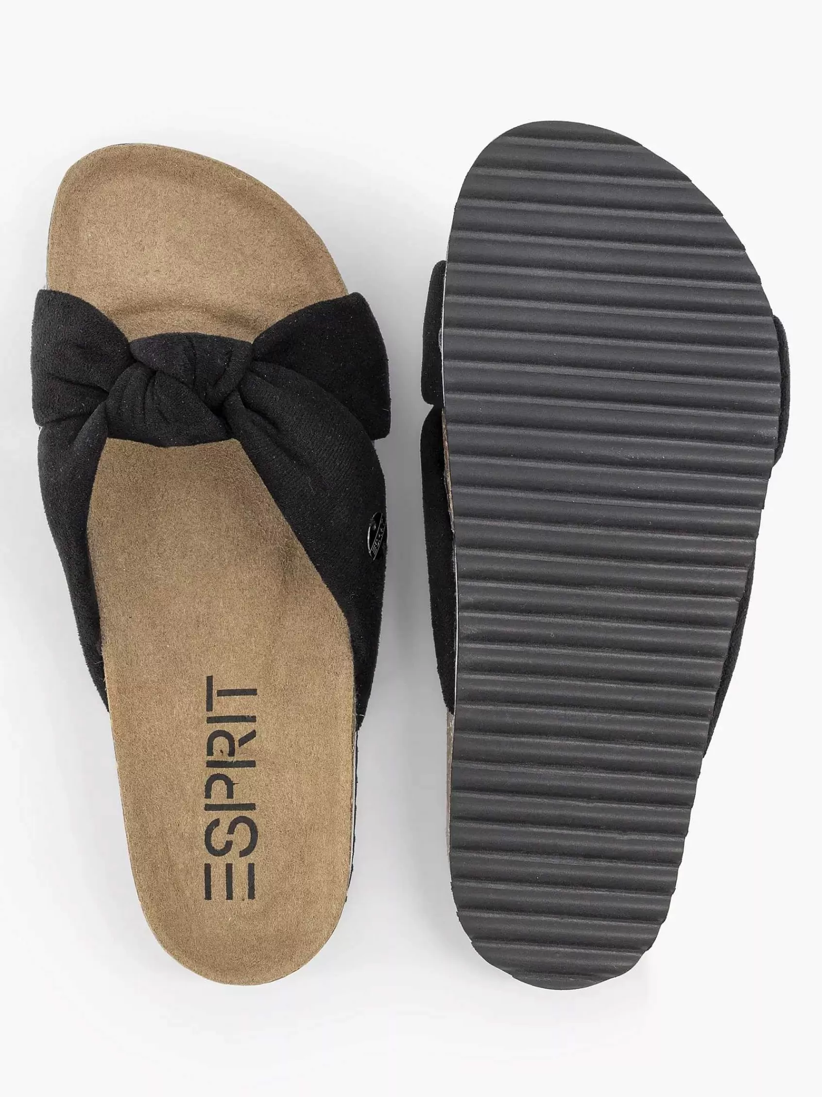 Esprit Slippers>E Slipper Knoop Zwart