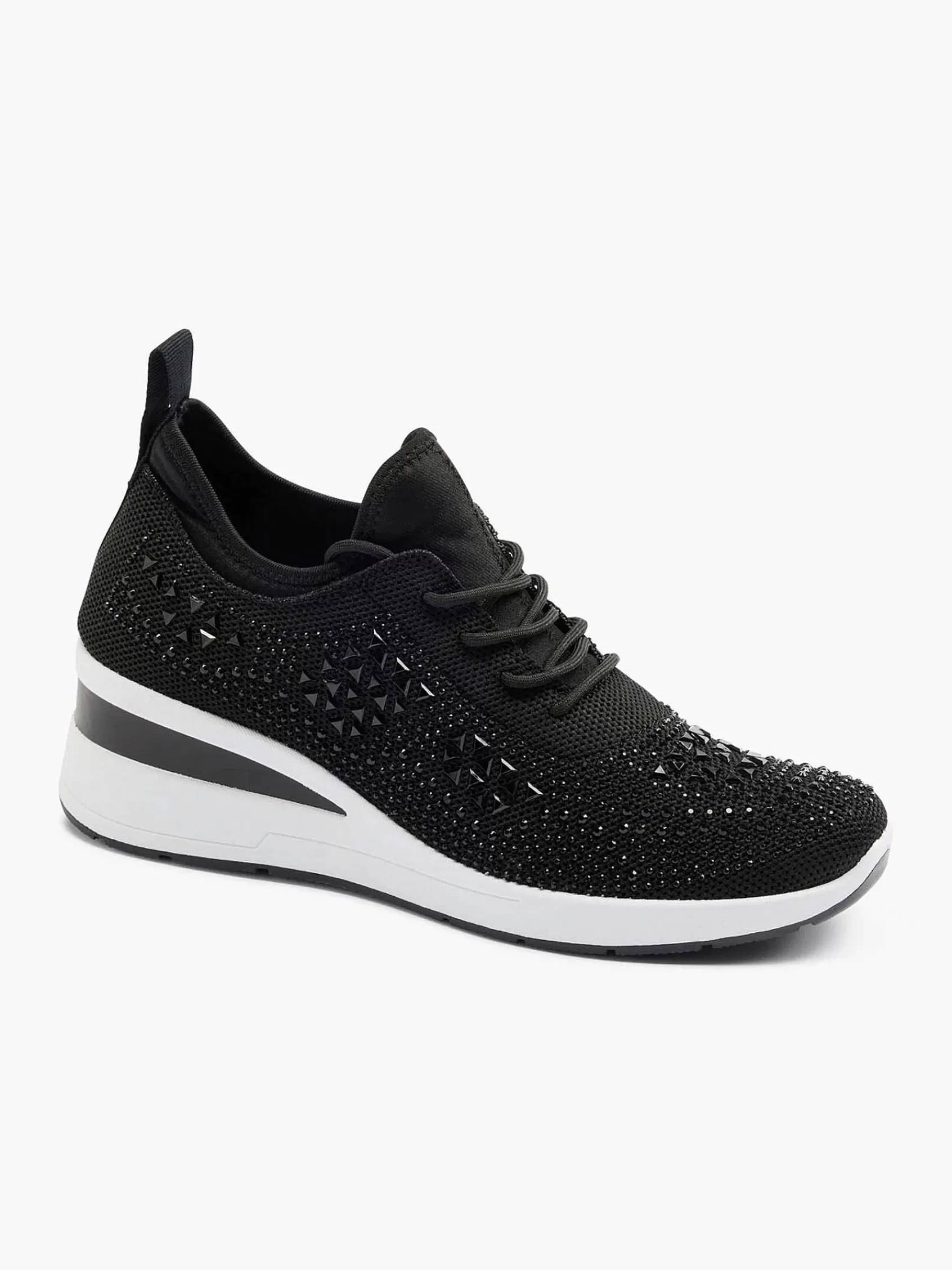 Graceland Sneakers>E Sneaker Steentjes Zwart