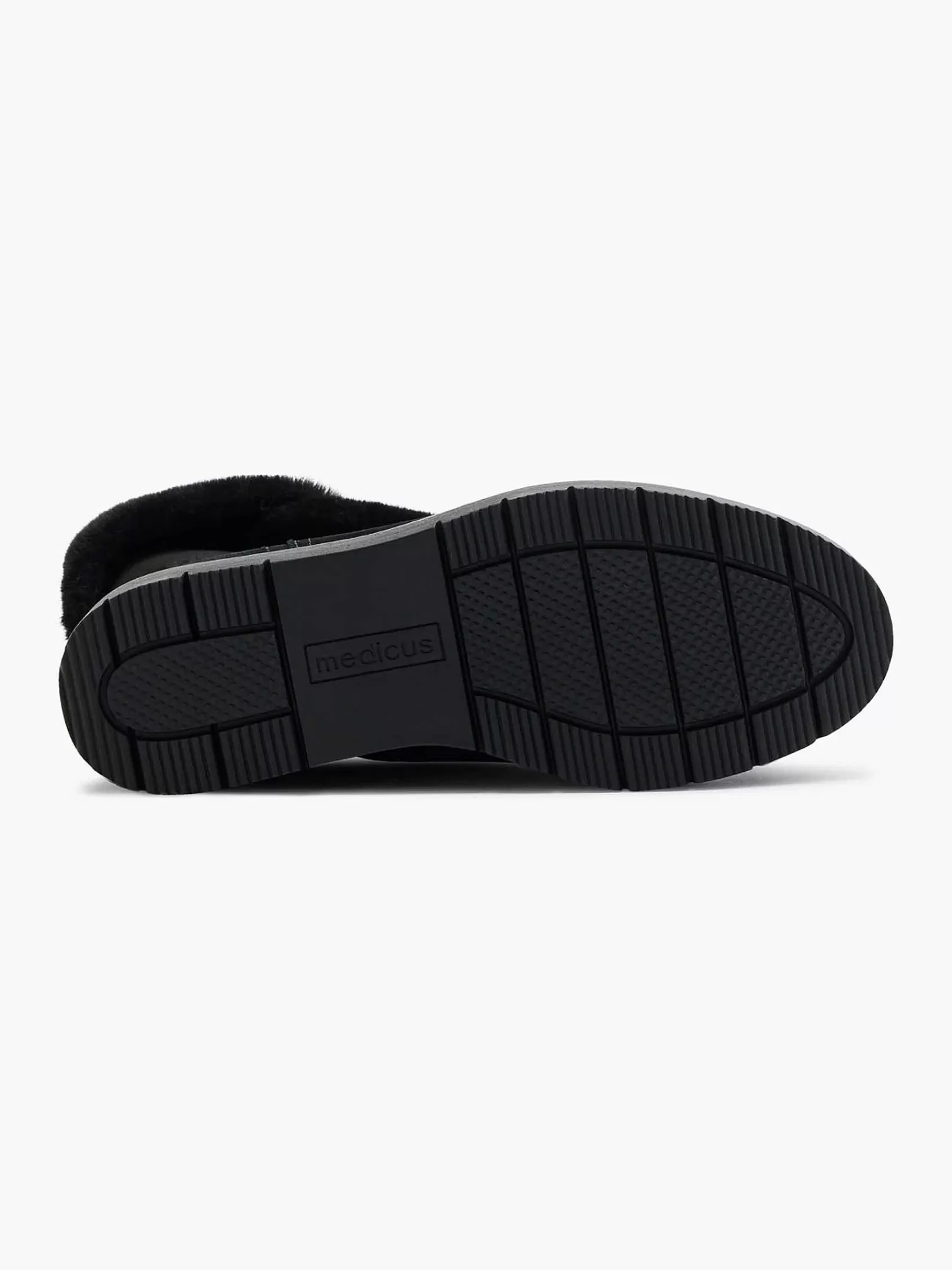 Medicus Comfort>E Suede Enkelboot Gevoerd Zwart