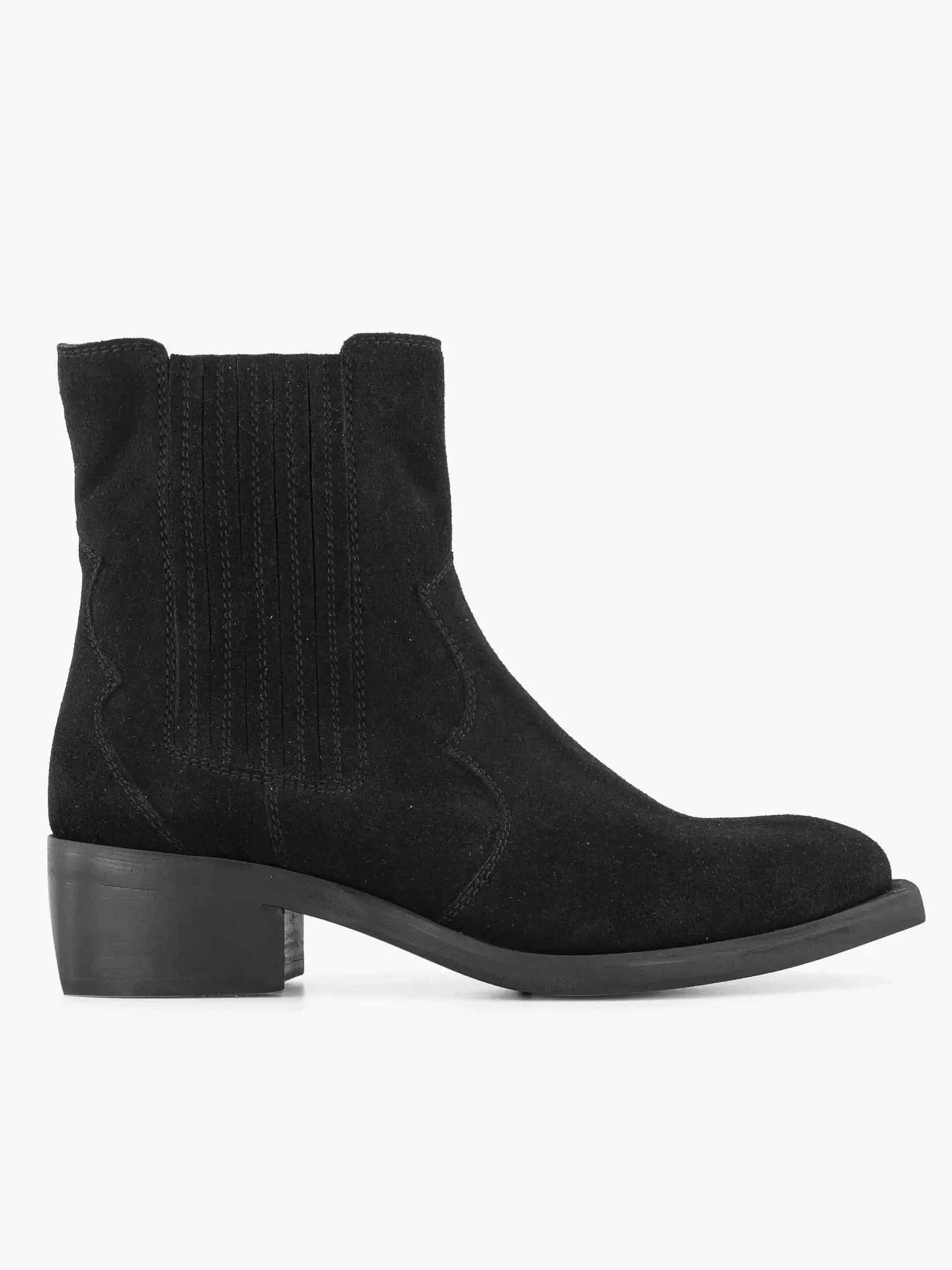 Oxmox Enkellaarzen & Boots>E Suede Enkellaars Zwart