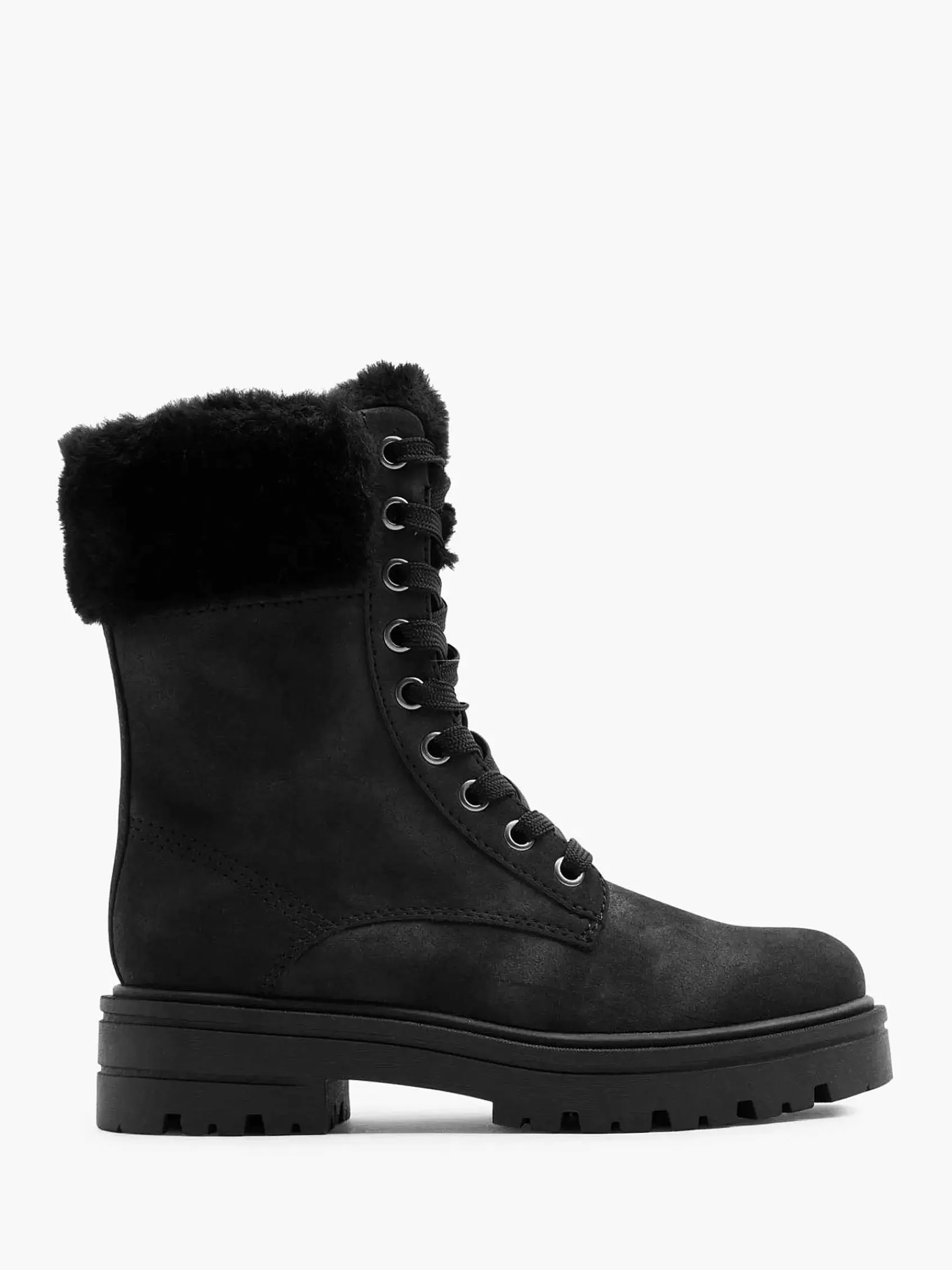 Landrover Enkellaarzen & Boots>E Veterboot Zwart