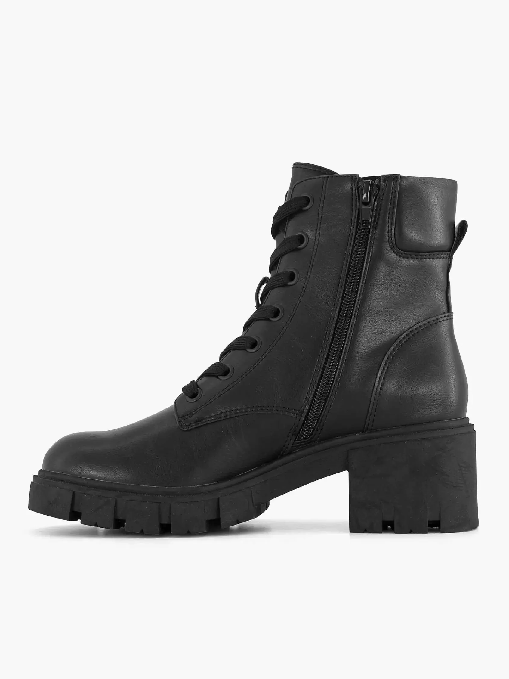 Graceland Enkellaarzen & Boots>E Veterboot Zwart