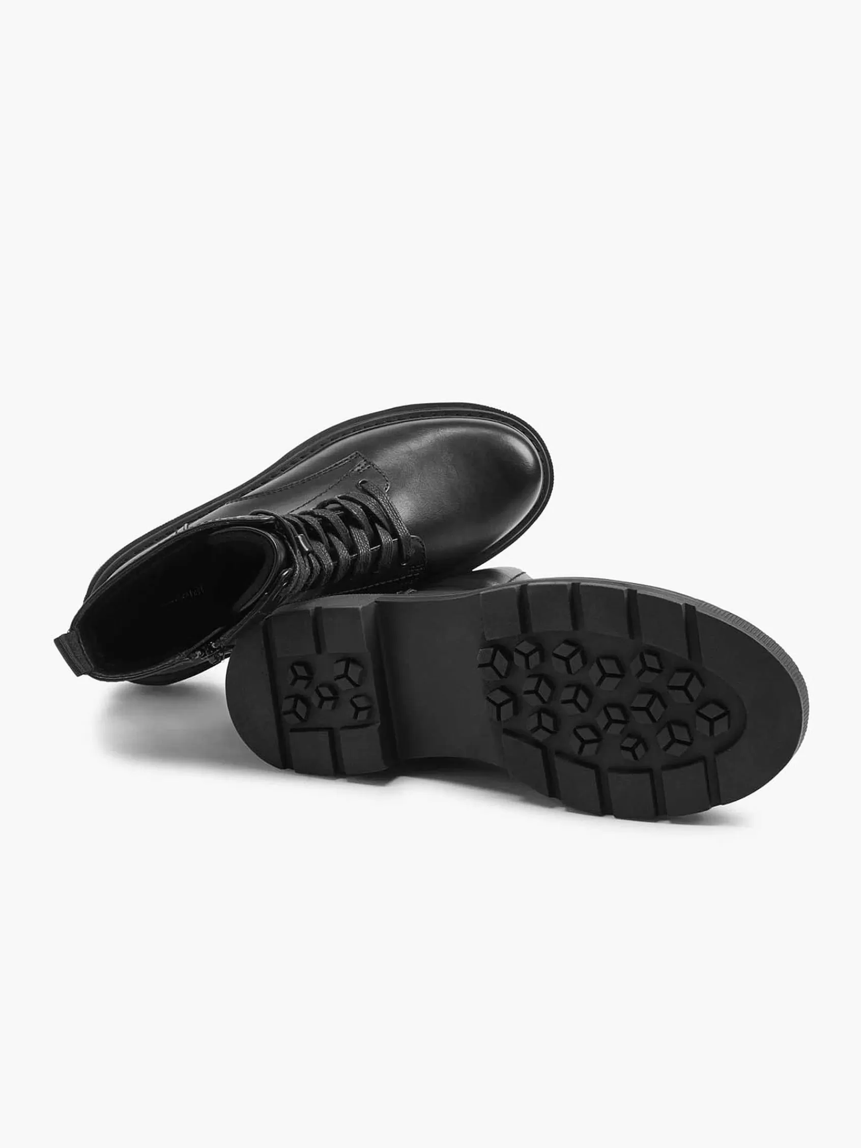 Graceland Enkellaarzen & Boots>E Veterboot Zwart