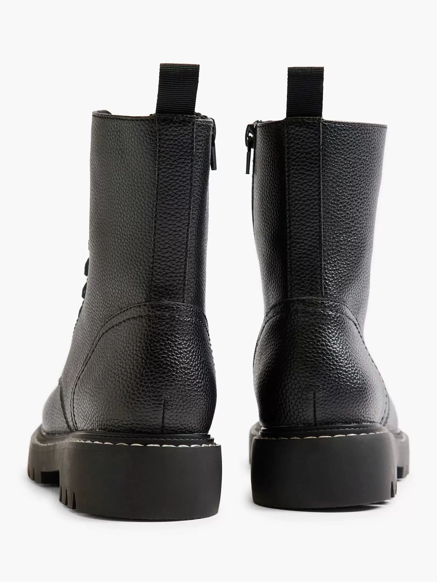 Graceland Enkellaarzen & Boots>E Veterboot Zwart